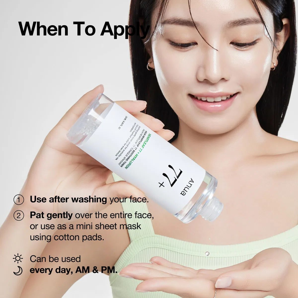 Anua Heartleaf 77 Soothing Toner – Tonico Viso Lenitivo Idratante Pelle Sensibile, Acne-Prone, Non Comedogenico, Calming Toner Korean Skincare (250ml)