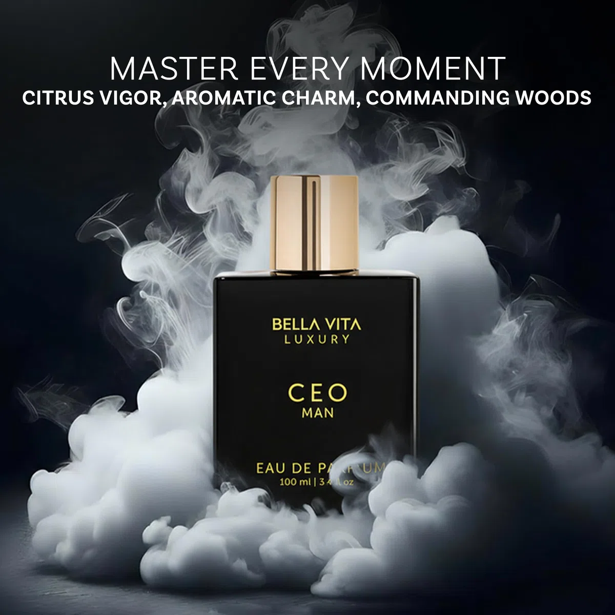 Bellavita Luxury CEO MAN Eau de Parfum | 100 ml (3.4 fl.oz.) | Perfume for Men | Mandarin, Lemon, Lavender, and Vetiver Notes | Long Lasting Men's Fragrance