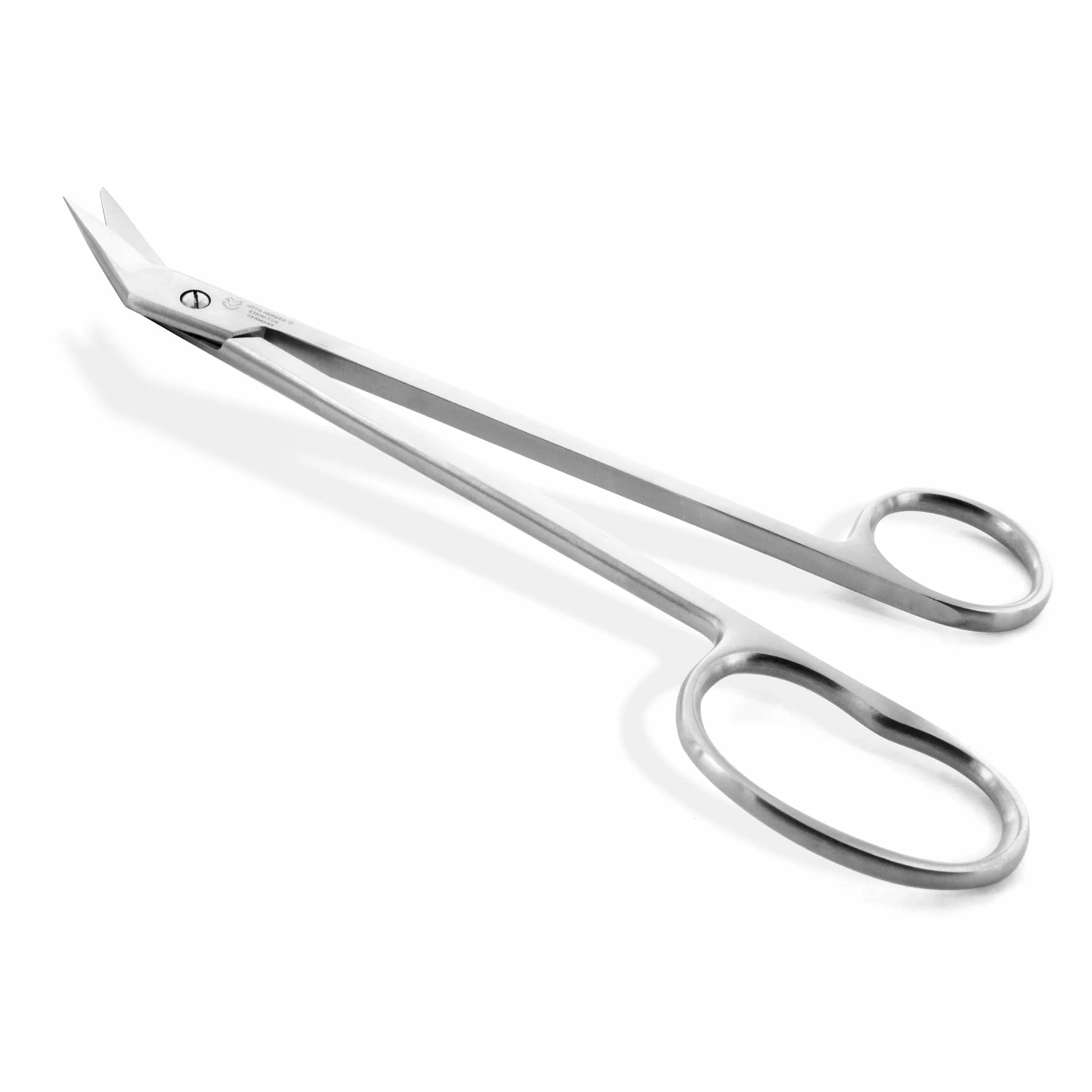 OTTO HERDER Forbici per unghie – Forbici extra lunghe circa 19 cm per anziani in acciaio inox – Forbici per unghie con micro dentatura unilaterale
