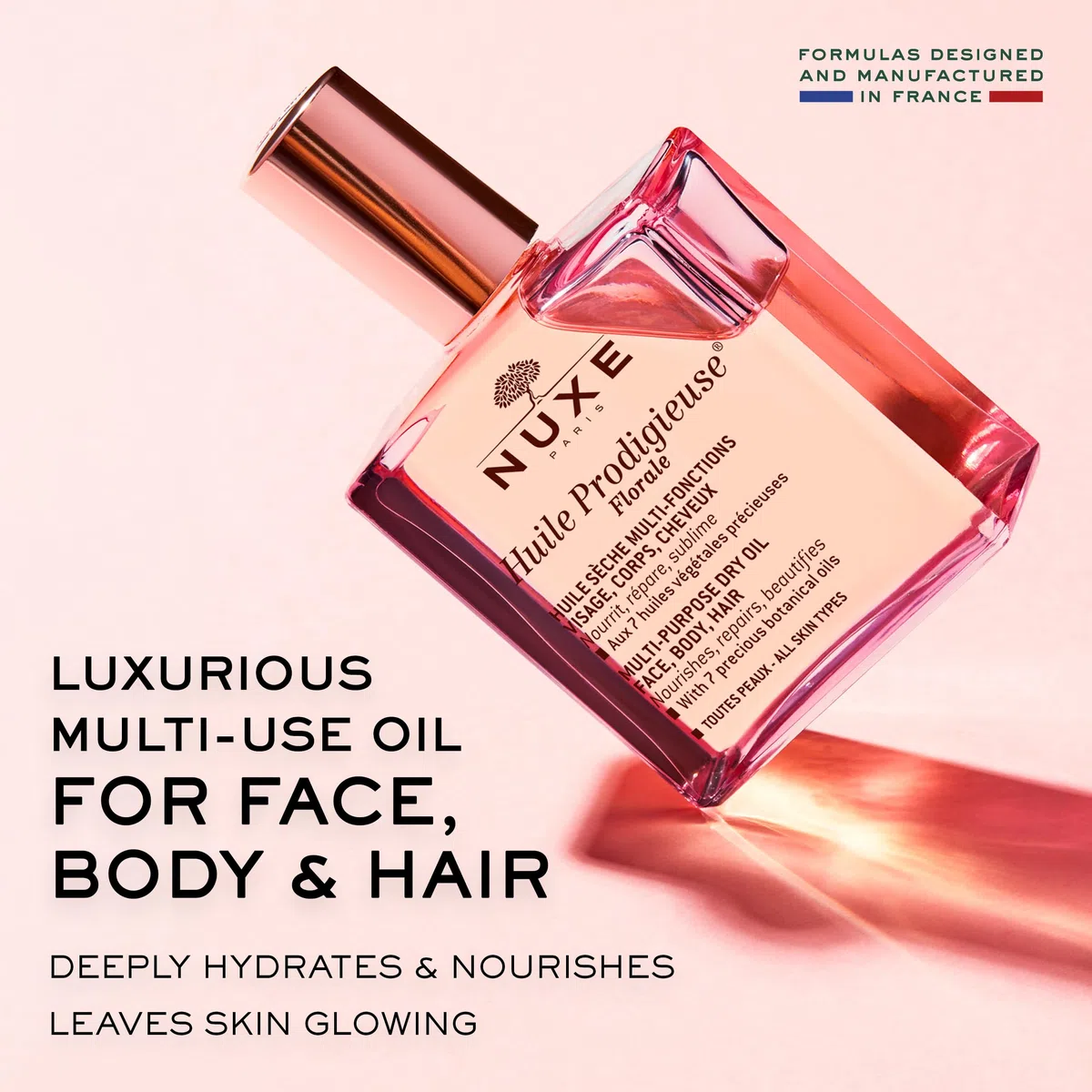 Nuxe Trattamento Mitico Huile Prodigieuse ai 7 Oli Preziosi 100% Vegetali Declinato - 100 ml