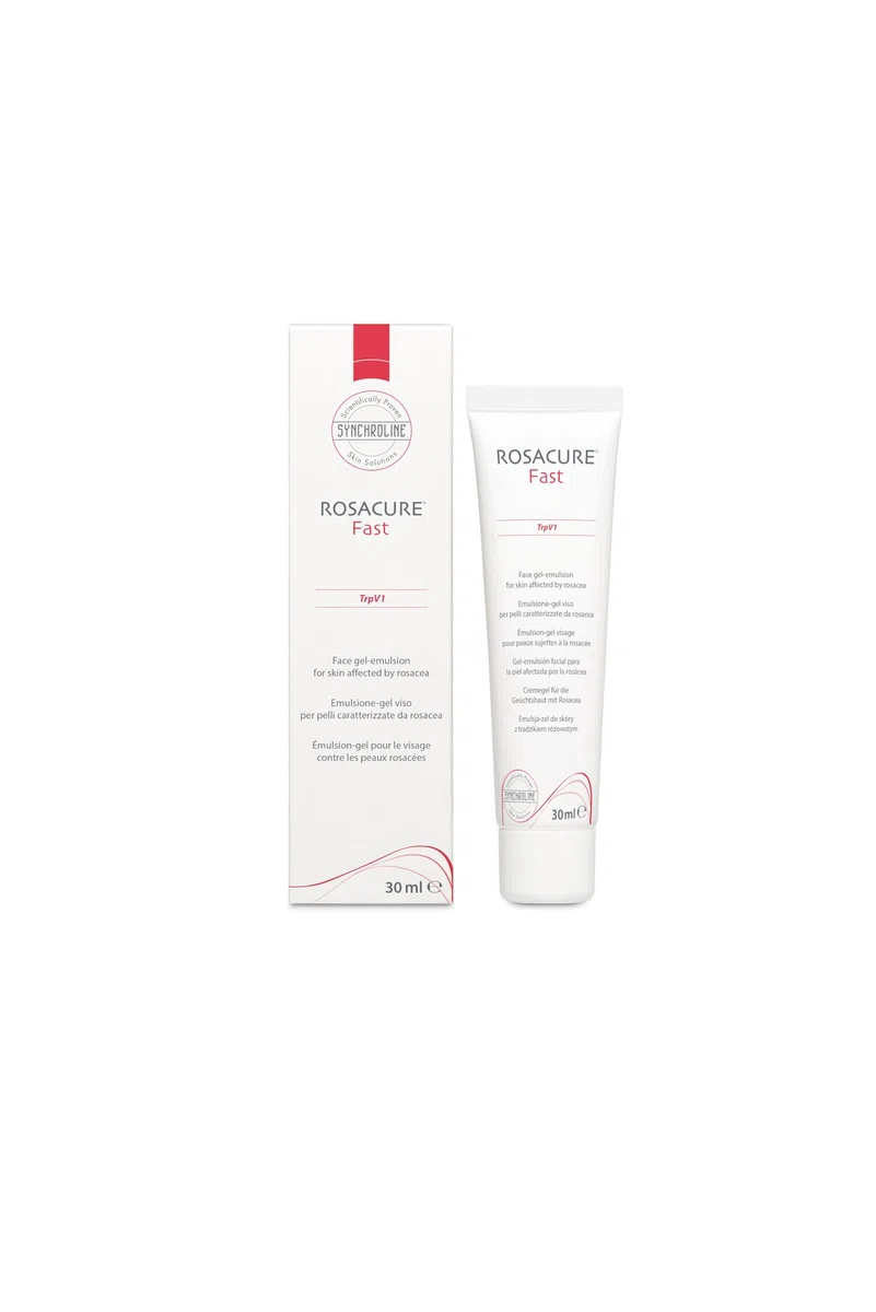 Synchroline – Rosacure Fast 30 Ml Emulsione-Gel Viso Dispositivo Medico per Pelli Con Rosacea Ad Azione Lenitiva e Rinfrescante, Made In Italy