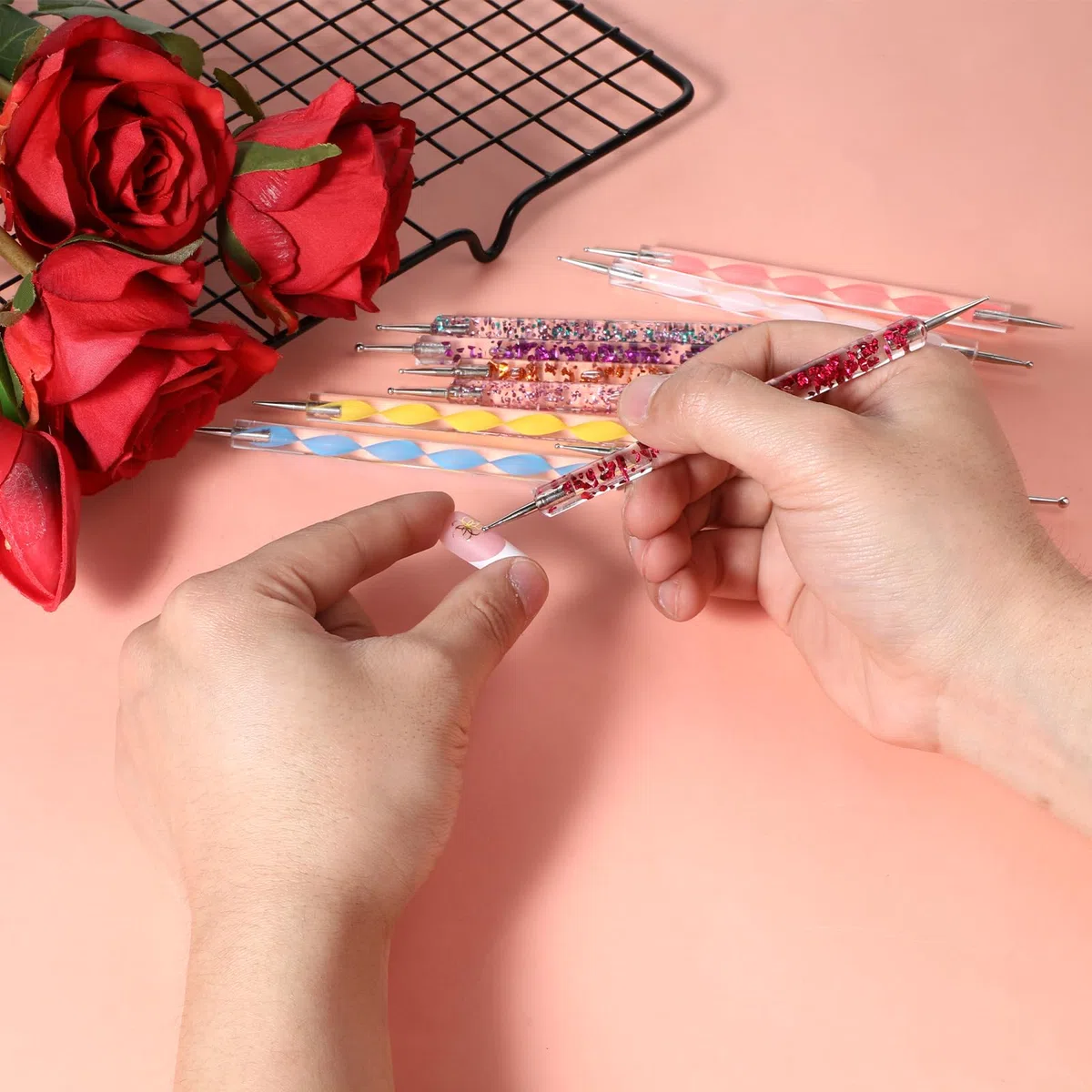 Strumenti per punteggiare le unghie, 10 strumenti per punteggiare, kit per nail art, strumenti per goffratura per pittura mandala, penna per punteggiare le unghie, strumenti per nail art