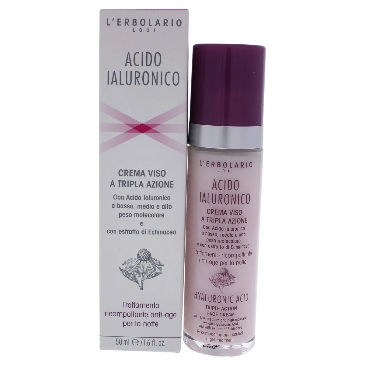 L 'erbolario Crema Da Notte Con triplo effetto, 1er Pack (1 X 50 ML)