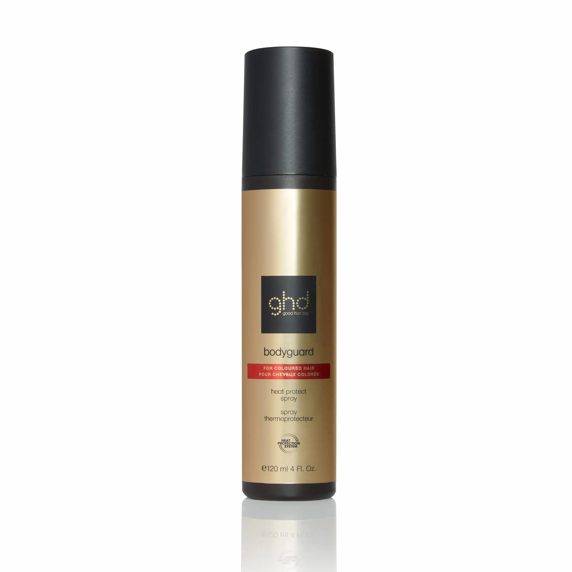 ghd Bodyguard Spray Protettivo per il Calore – Protezione Invisibile e Leggera, Protegge dai Danni da Calore, Protezione UV, Non Appiccicoso e Condizionante – Per Capelli Colorati – 120ml