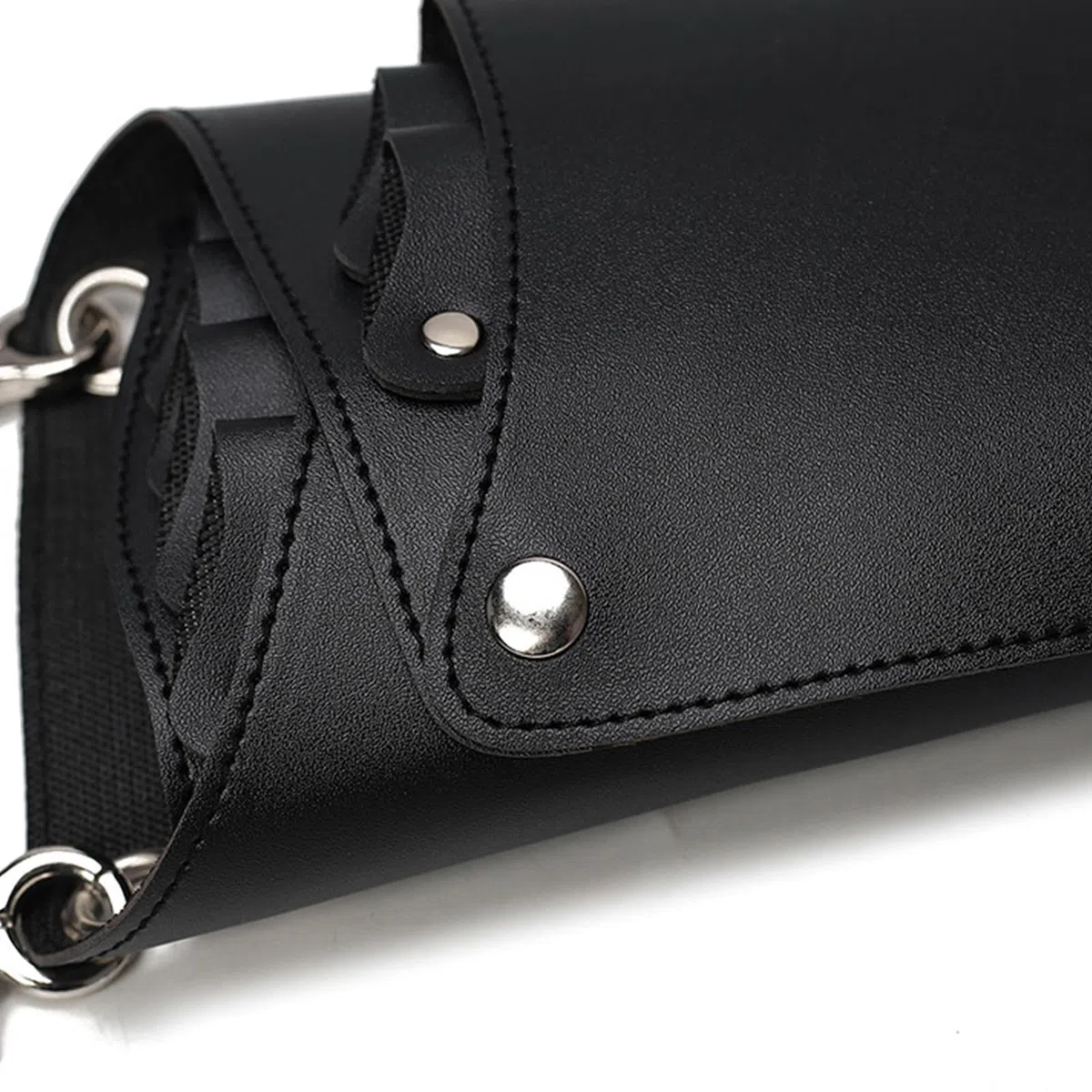Borsa porta forbici da parrucchiere per parrucchieri e parrucchieri, ideale per parrucchieri e parrucchieri, Nero