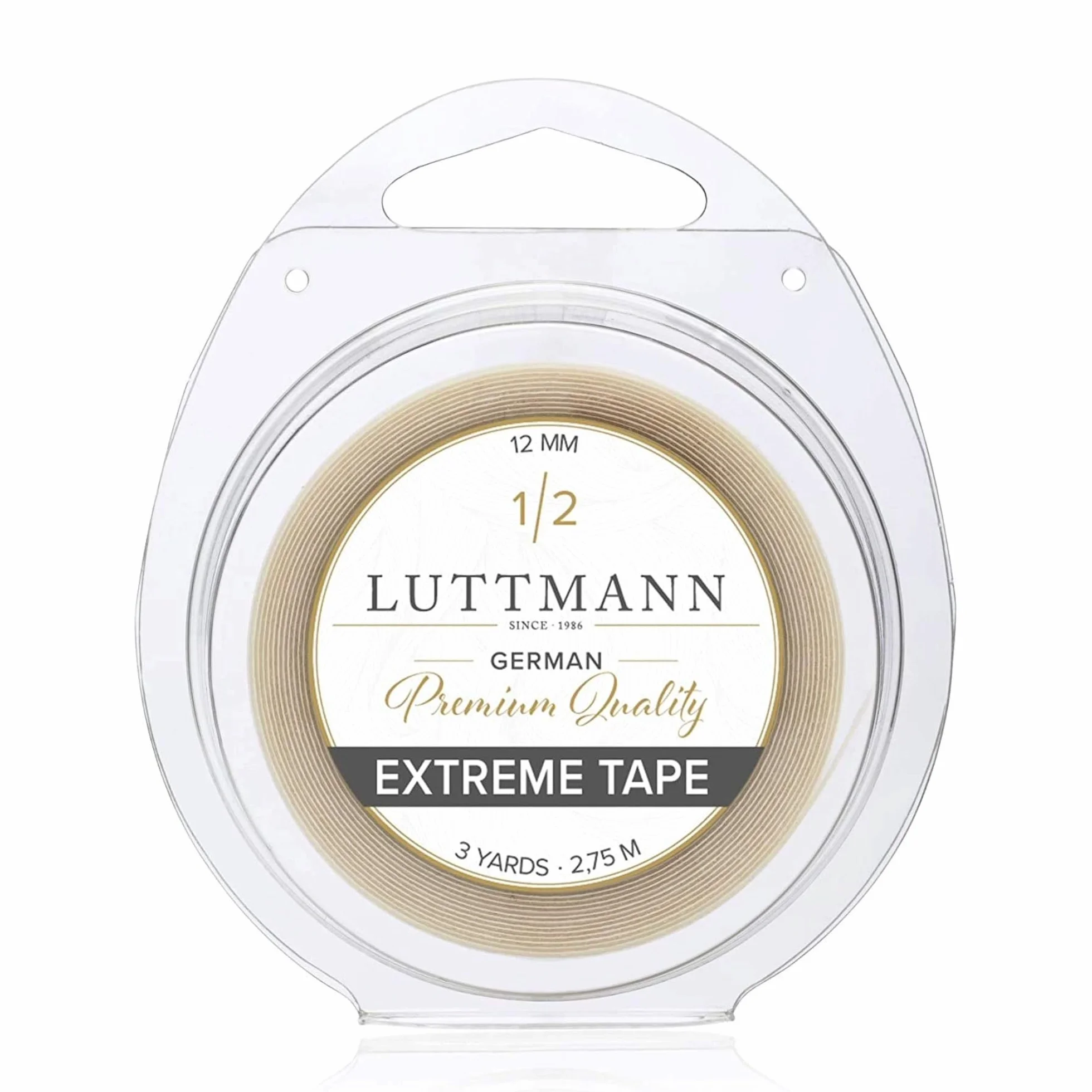 Extreme Tape - 12 mm Premium Quality Extreme Hold nastro adesivo Lace front trasparente per sistemi di capelli, parti di capelli, parrucche, Toupets & Extensions