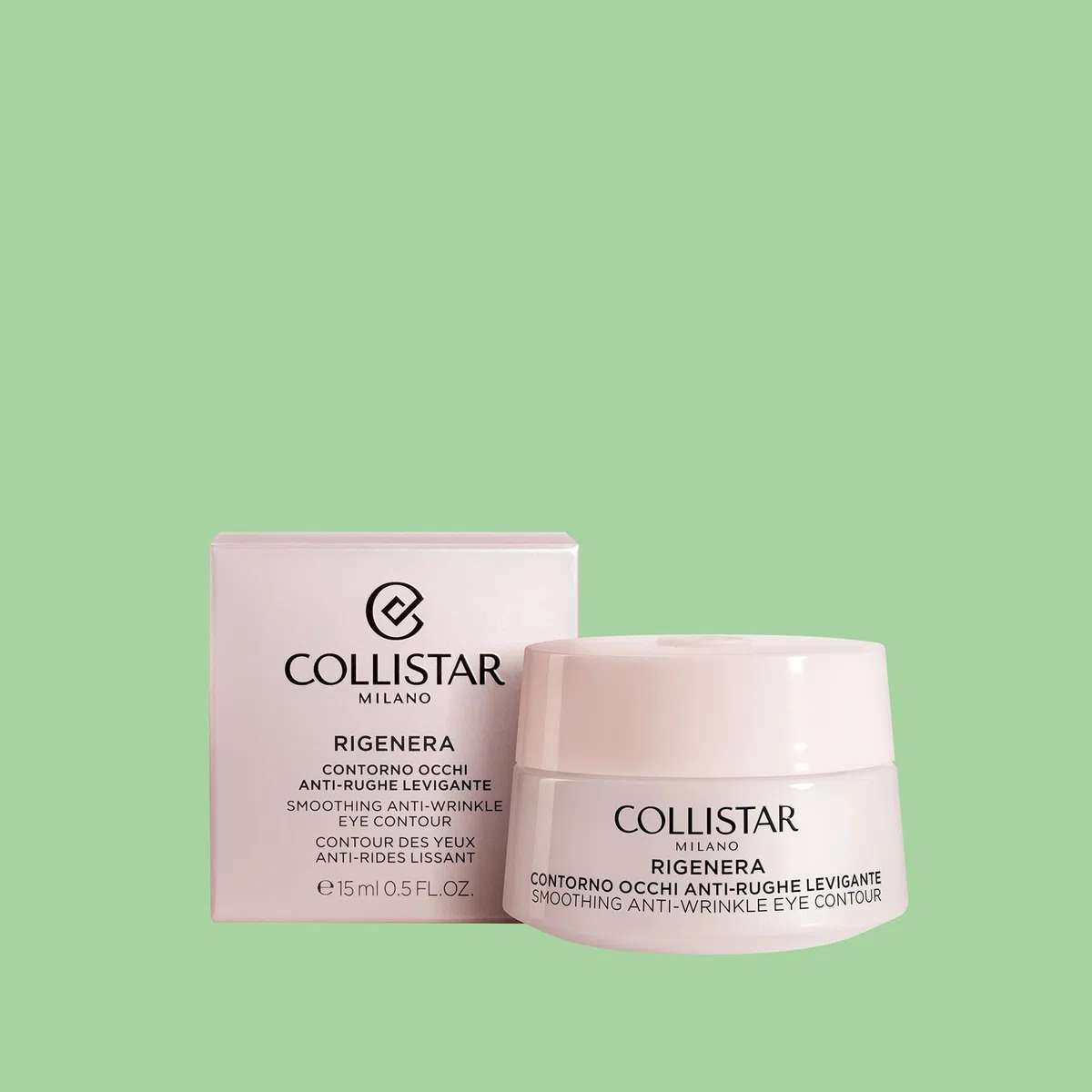 Collistar Rigenera Contorno Occhi Anti-rughe Levigante, Riduce le Righe e le Linee Sottili del Contorno Occhi, Crema-Gel Leggera e Idratante, Senza Siliconi e alcol, 15ml