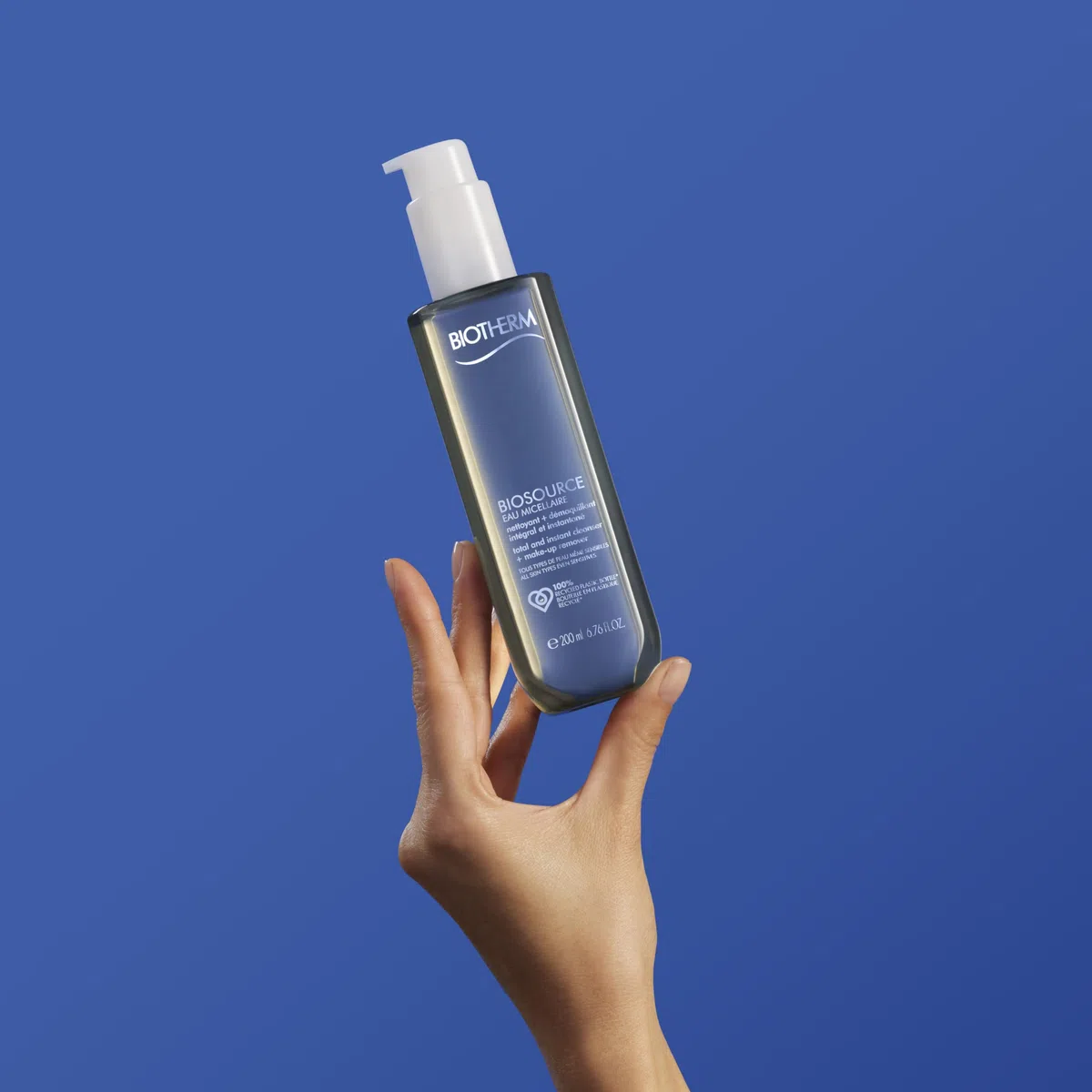 BIOTHERM Biosource Cleansing Micellar Water, Acqua Micellare, Per Tutti i Tipi di Pelle, Azione Struccante Rapida, Arricchita con Life Plankton, Biosource, 200 ml