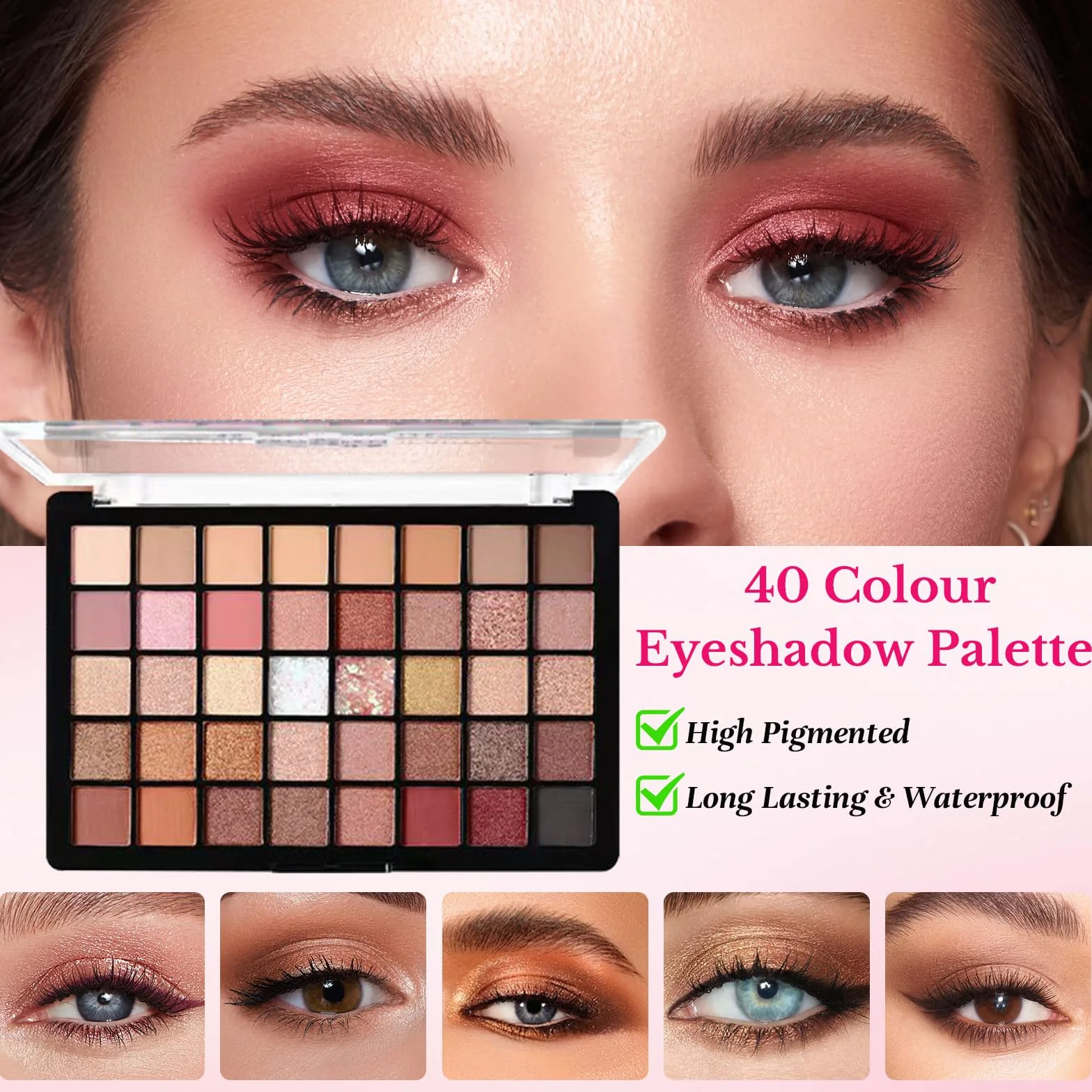 Tutto in Uno Set Trucchi Donna, Valigetta Trucchi Ragazza Adolescente, Kit Trucco Make Up Completo con Palette Ombretti Fondotinta Mascara Matita Occhi Gloss Labbra Correttore Pennelli Trucco Make Up
