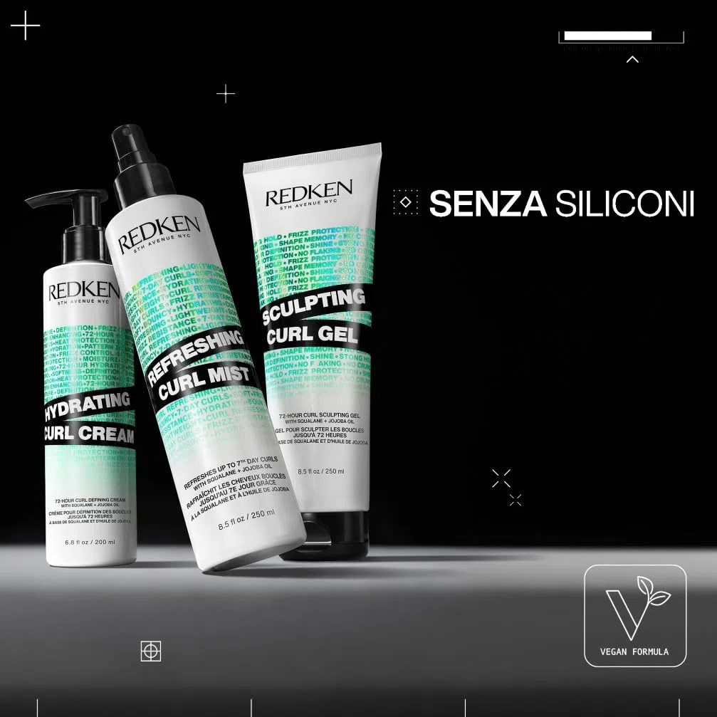 Redken, Crema Arricciante Per Definizione Ricci e Termoprotettore, Idrata & Definisce i Ricci, Arricchita con Olio di Jojoba & Squalane, Capelli Ricci, Mossi & Crespi, Curl Stylers, 250ml