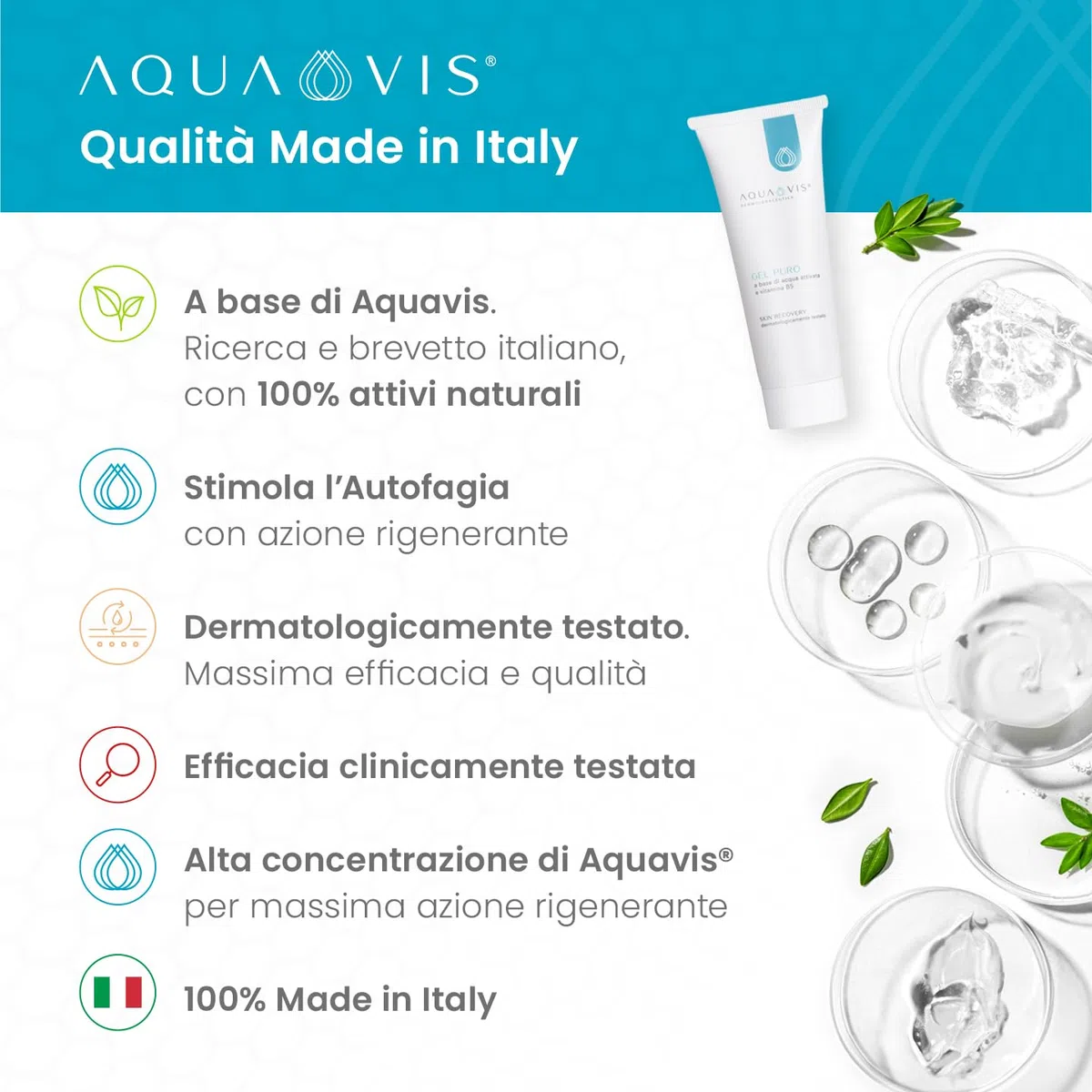 Aquavis - Aquavis Gel Puro Lenitivo per Pelle Acneica 75ml - 988153211