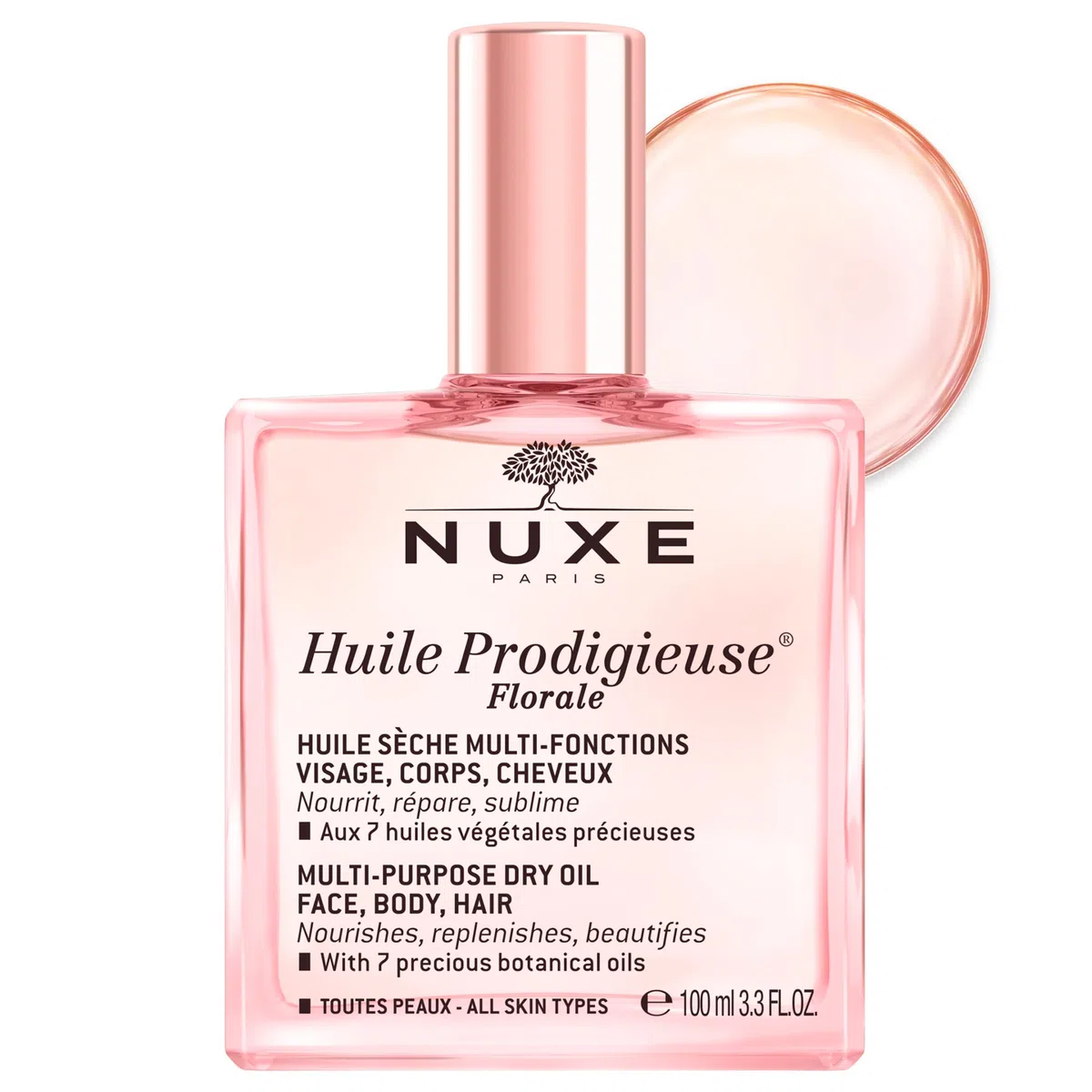 Nuxe Trattamento Mitico Huile Prodigieuse ai 7 Oli Preziosi 100% Vegetali Declinato - 100 ml