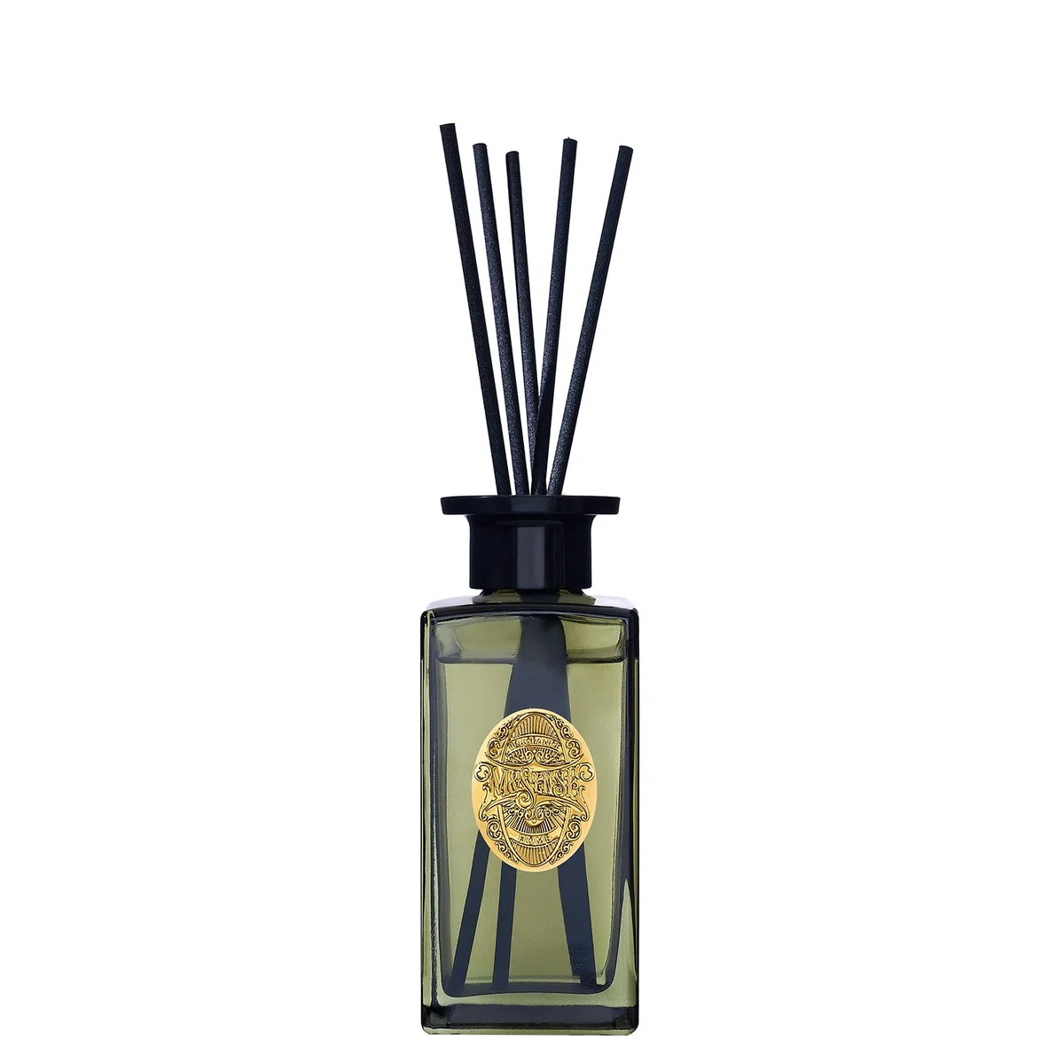 M&SENSE Diffusore a Bastoncini 180ml con Aroma Basilico di Lime, Profumatore Ambiente Naturale 7 Bastoncini, Purificatore Aria per Casa Bagno, Design Lussuoso