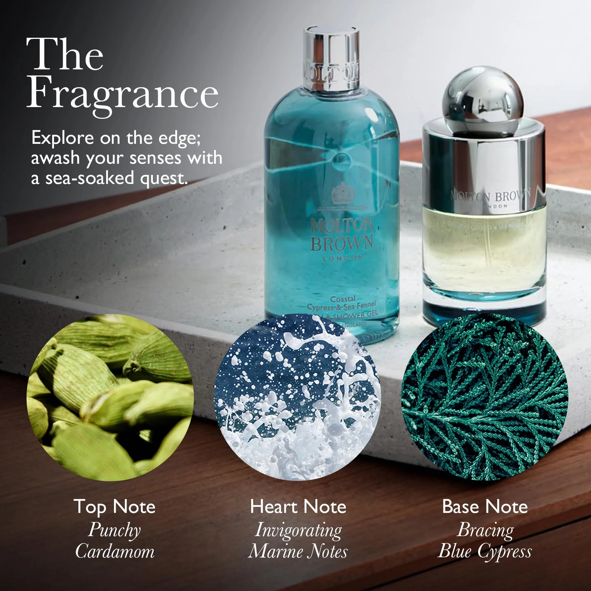 Molton Brown Coastal Cypress & Sea Fennel Bath Salts Woman 300G