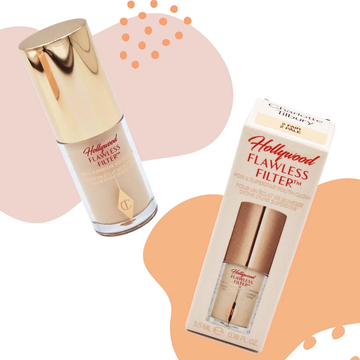 Charlotte Tilbury Filtro impeccabile da viaggio | 5,5 ml | 2 Fair