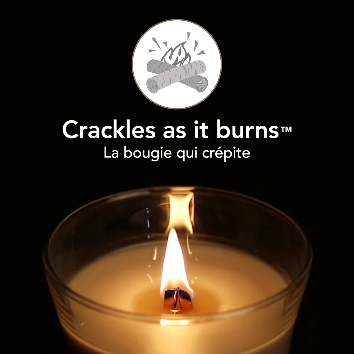 WoodWick jarre parfumée moyenne avec mèche en bois crépitante | Tramonto sulla costa | Jusqu'à 60 heures de combustion