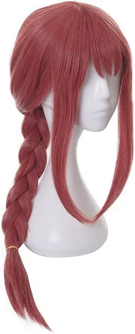 Kraja Parrucca Rossa Makima Cosplay di Personaggio Anime preferito per i Fan di Cosplay Halloween Festa Natale Fumetto Videogame (Makima)