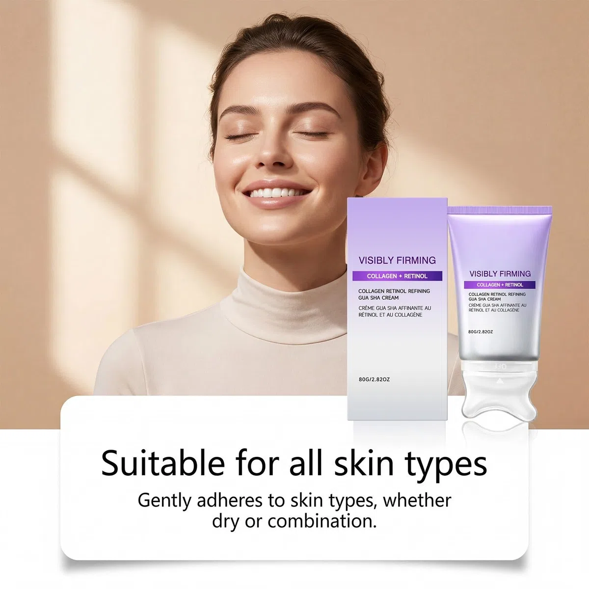 Crema Gua Sha raffinante con collagene e retinolo