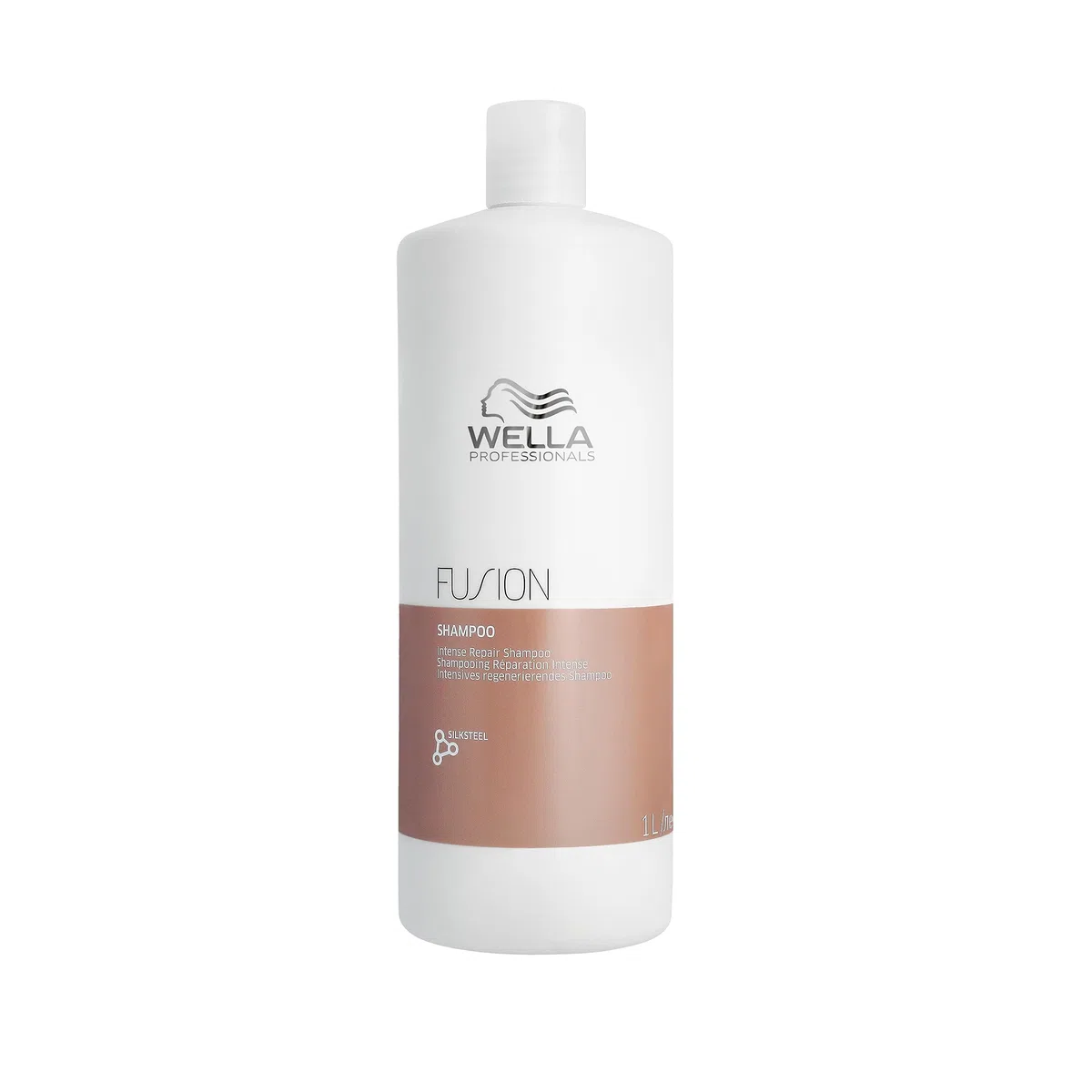 Wella Professionals FUSION Shampoo - Tecnologia Wella Professionals per capelli setosi - Shampoo professionale per capelli con aloe vera e vitamina E