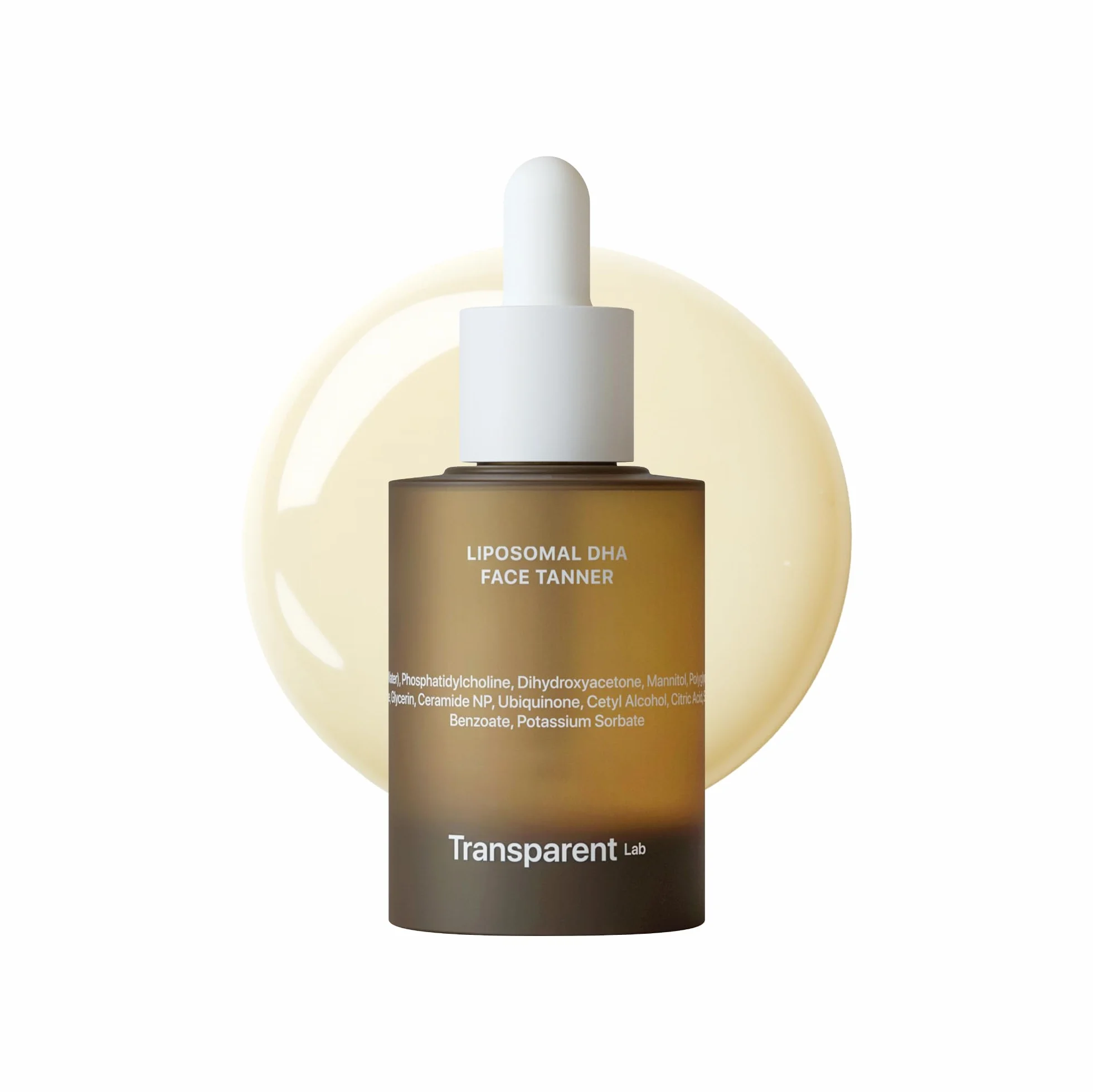 Transparent Lab Liposomal DHA Face Tanner 30 ml – Autoabbronzante viso a effetto progressivo con il 6% di DHA incapsulato, abbronzatura naturale senza sole, effetto luminoso uniforme e di lunga durata