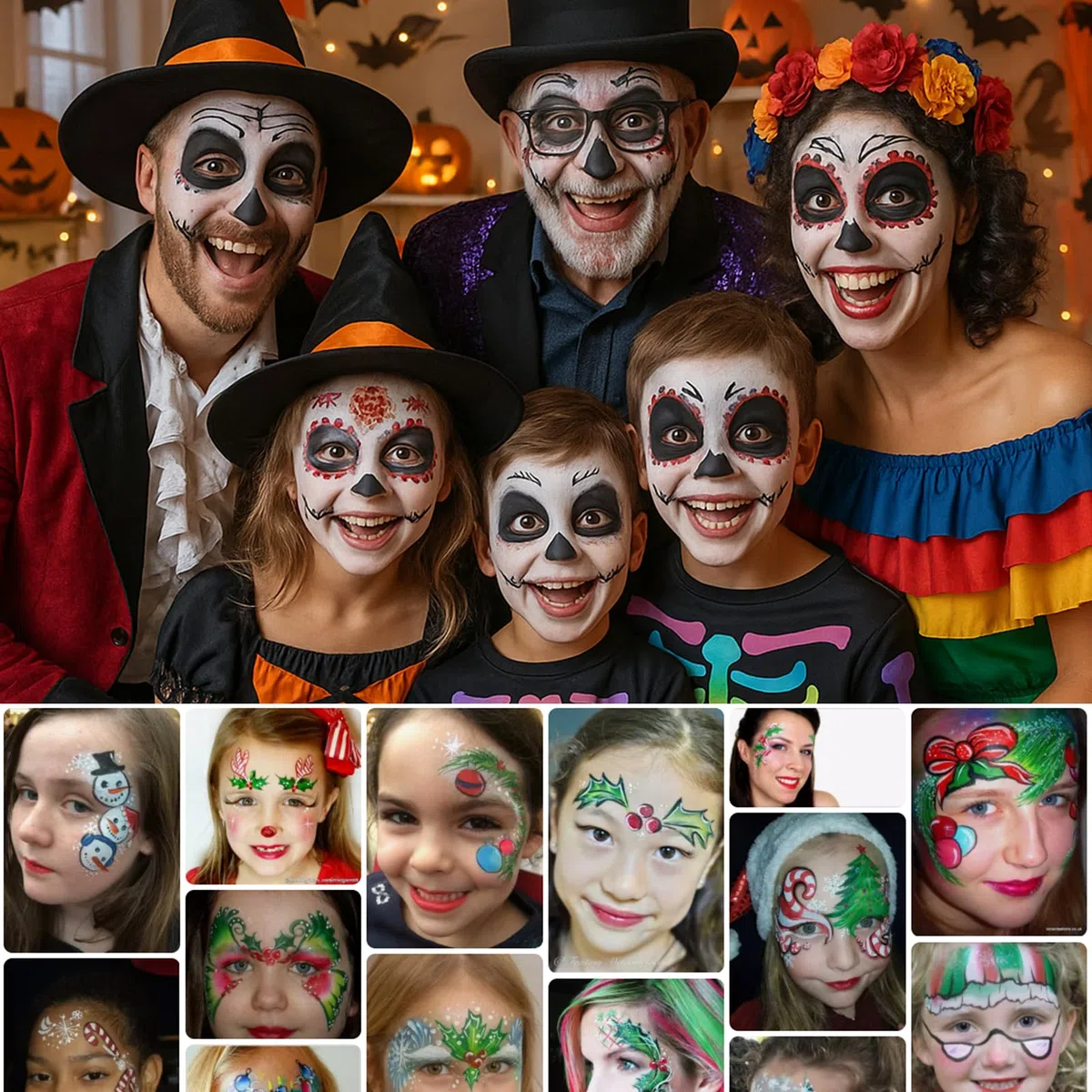 Face Painting Set per Truccare il Viso dei Bambini, 15 Colori per Body Painting Adatti per Halloween, Carnevali, feste e Spettacoli
