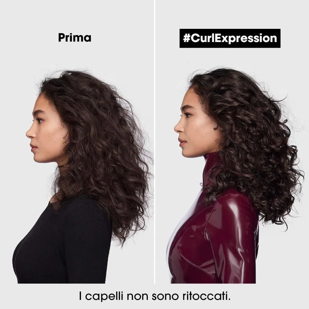L'Oréal Professionnel Paris Crema-in-Mousse, Multi-Beneficio 10-in-1, Per Capelli Ricci e Voluminosi, Arricchita con Glicerina, Urea H e Semi di Ibisco, Serie Expert Curl Expression, 250 ml