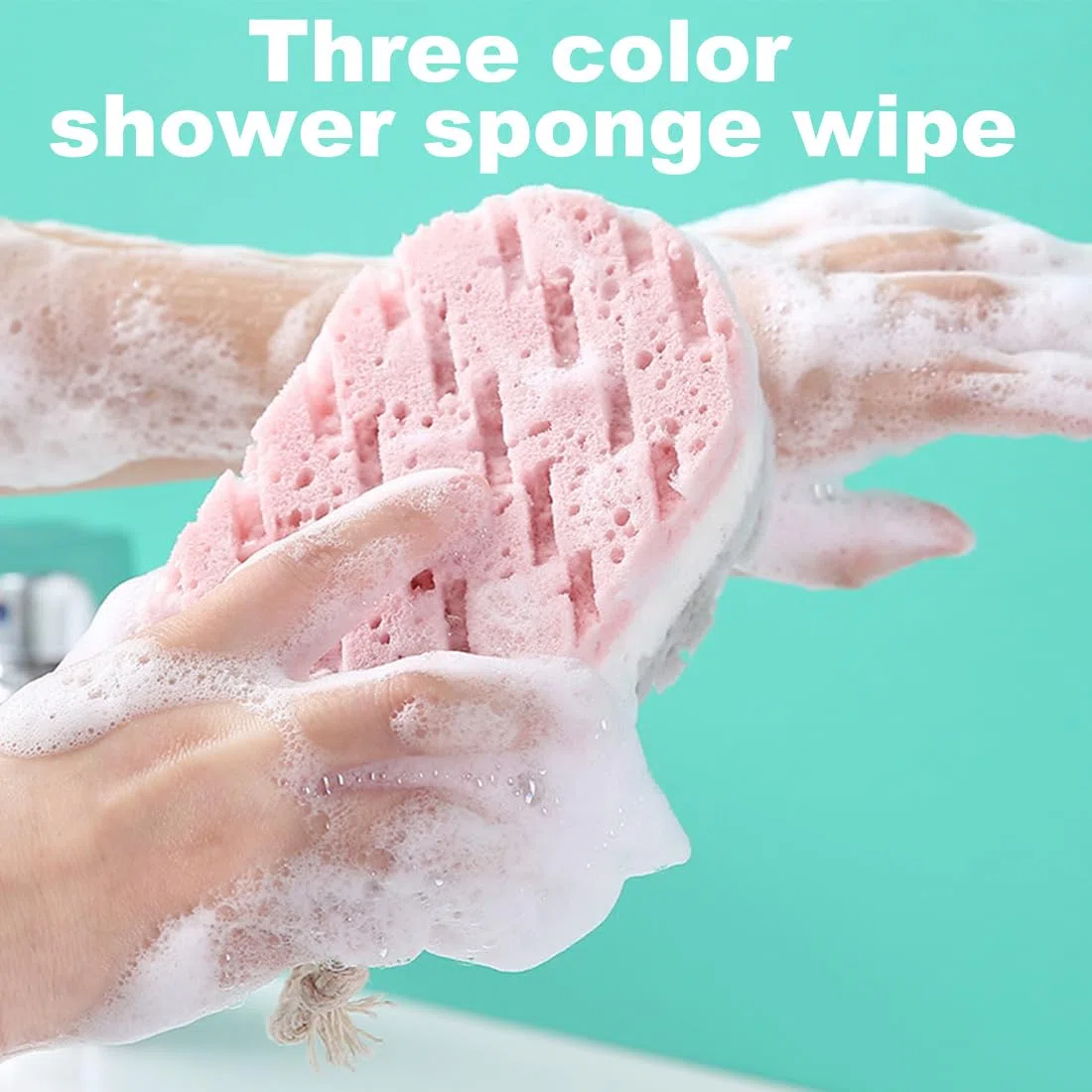 2 pezzi Spugna da bagno per donna spugna per il corpo in luffa spugna per doccia esfoliante profonda spugna per la pulizia della pelle, articoli da toeletta, adatti per uomini e donne