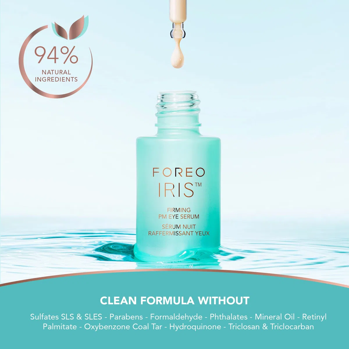 IRIS Siero Notte Rassodante per Contorno Occhi - Retinol - Estratto di funghi - Vitamina E - Bakuchiol - Siero Contorno Occhi - Contorno Occhi Occhiaie - Revitalift Contorno Occhi - 15 ml