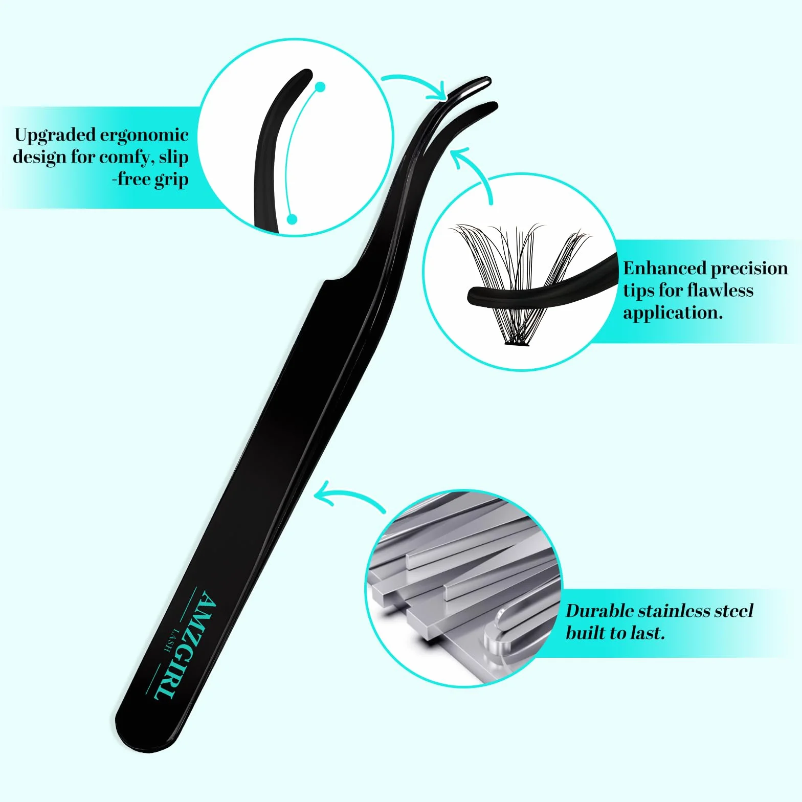 Kit di extension per ciglia, 320 pezzi, kit fai da te per singoli gruppi di ciglia, legatura e sigillatura delle ciglia, rimozione delle ciglia per le extension(kit 50D, D-Mix9-16mm)