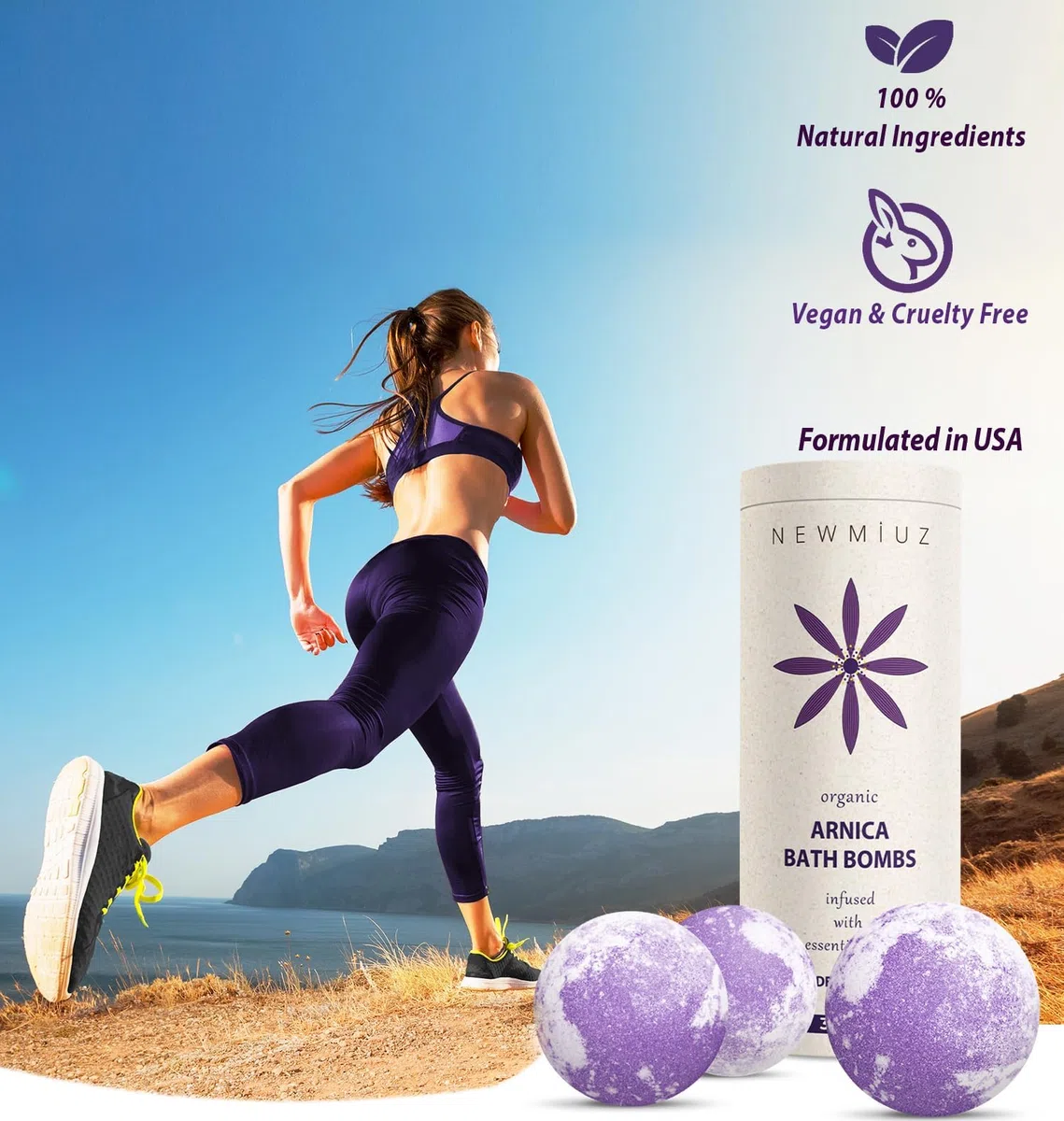 Organic 300mg Arnica Montana Oil Bath Bombs Gift Set Lavender Bergamot Essential Oils for Men & Women Anxiety Stress Relaxing Bath Bomb Set Bubble Bath Shower Fizzies Birthday Christmas Spa Gifts