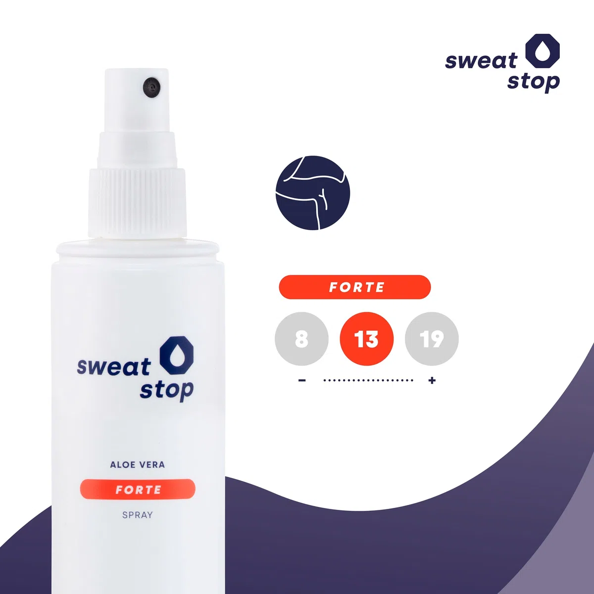 SweatStop Aloe Vera FORTE Antitraspirante Spray Ascelle 100ml contro sudorazione intensa - Anti sudore Antiperspirante Deo per Lui & Lei - 24-48h
