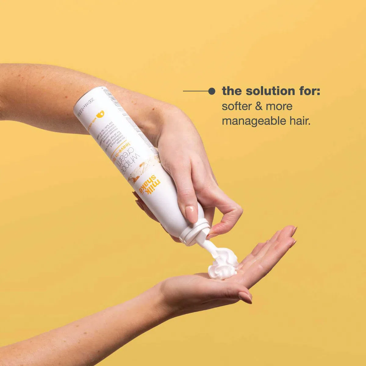milk_shake | Conditioning Whipped Cream 200 ml, Mousse Leave-In per Capelli Morbidissimi, Made in Italy