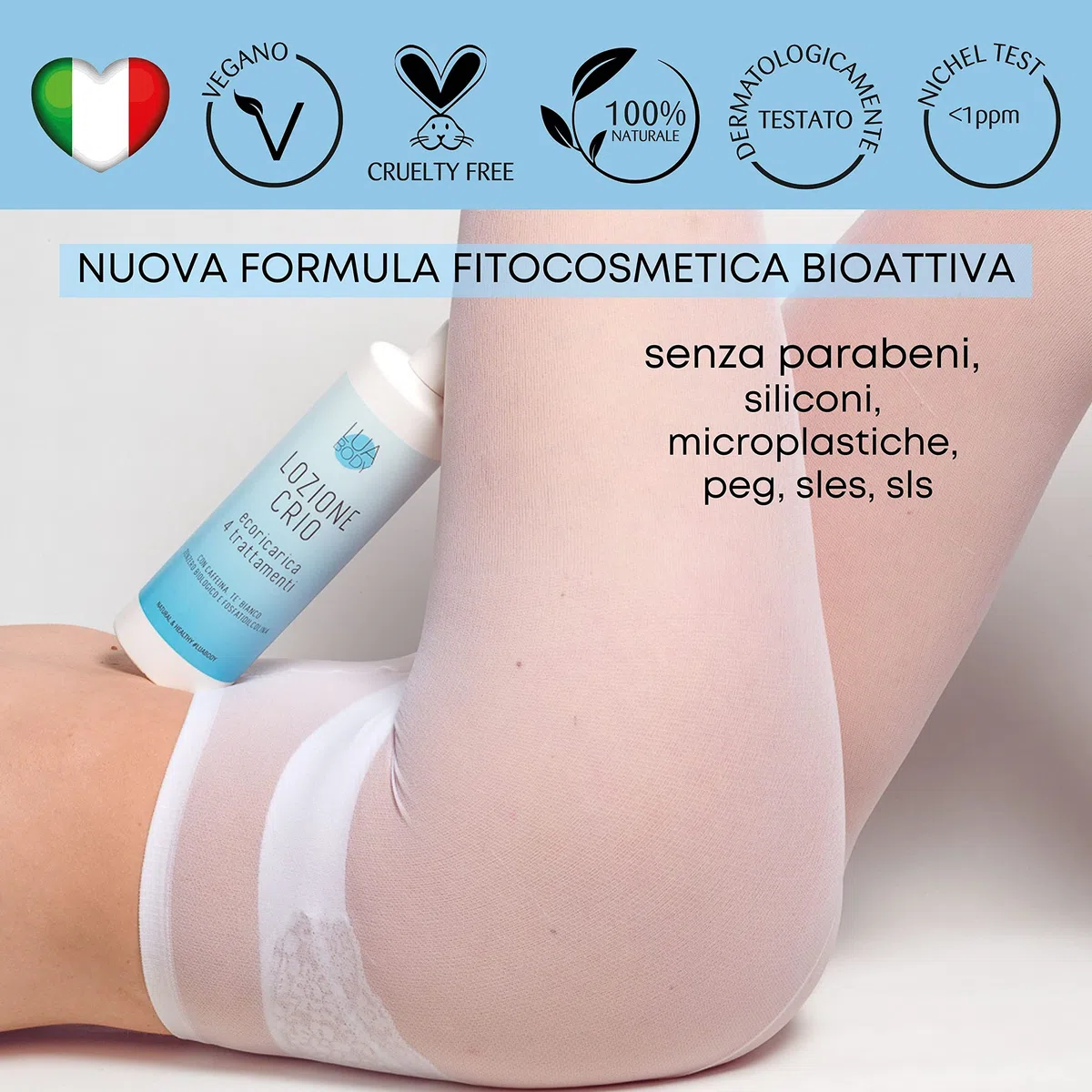 Liquido Bendaggi Anticellulite o Pantaloni Drenanti 500ml - Ricarica Bende EFFETTO FREDDO - Trattamento drenante con Fosfatidilcolina - Liquido bende drenanti o collant anticellulite