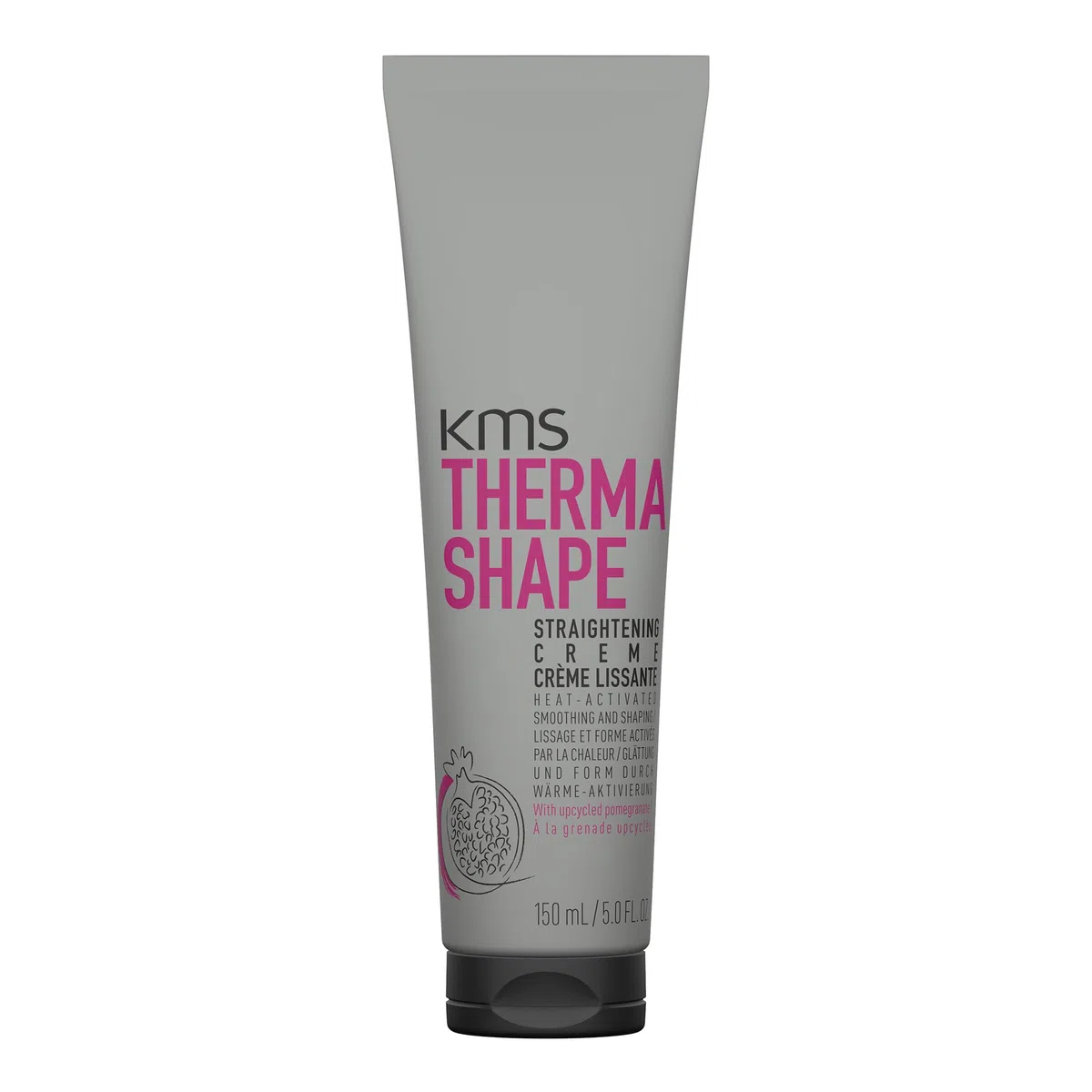 KMS ThermaShape - Crema lisciante per capelli lisci, controllo crespo e protezione dal calore, 150 ml