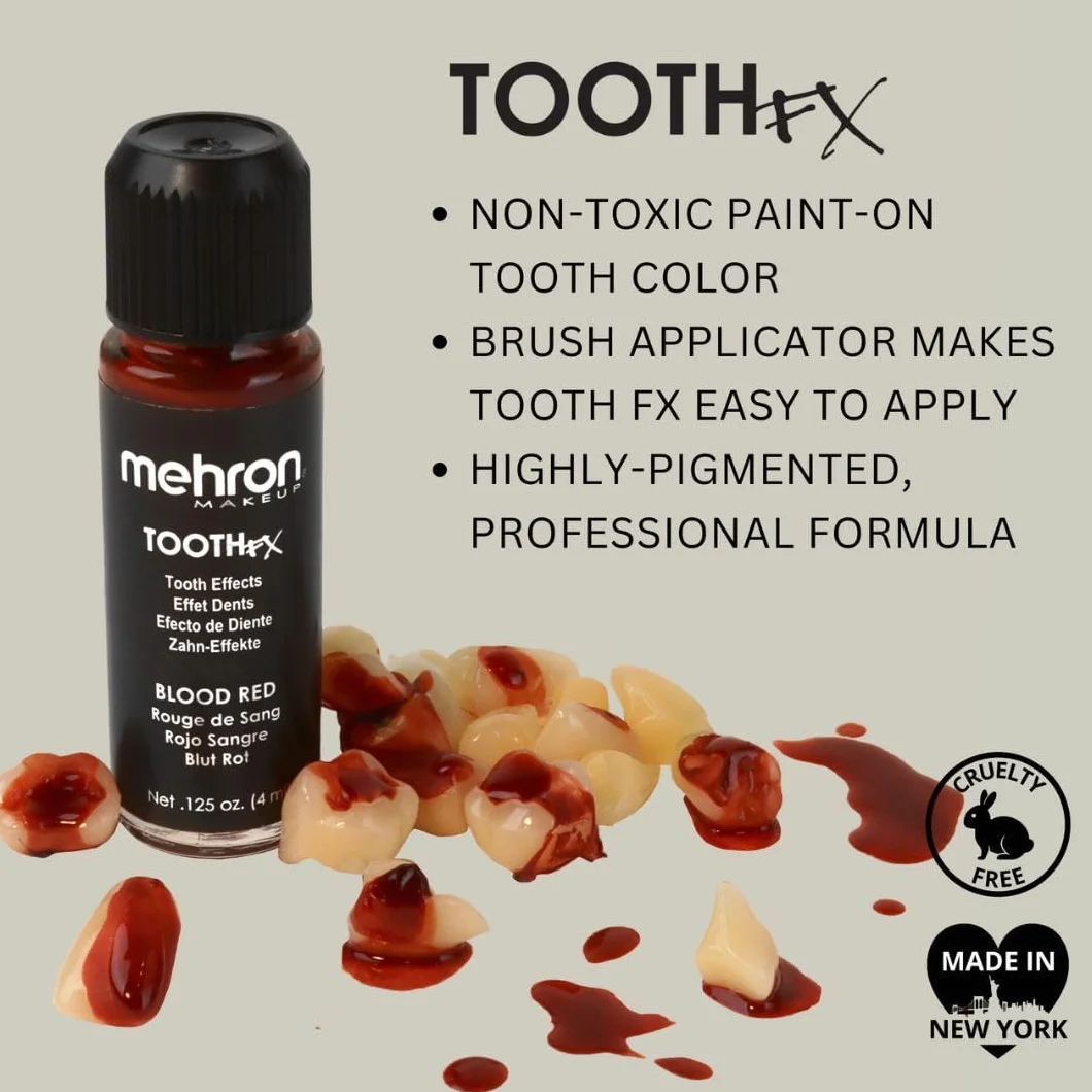 Mehron make-up Tooth FX - Blood red (4 ml)