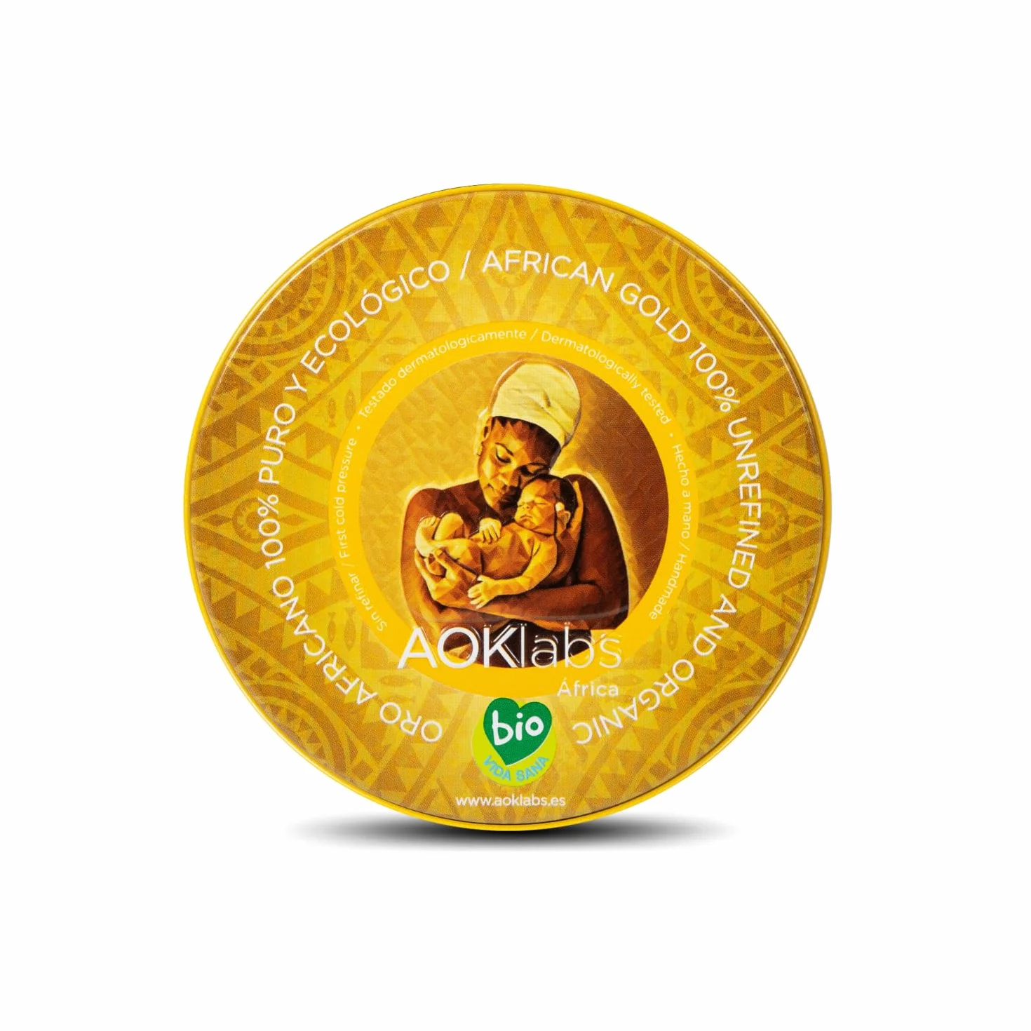 AOKlabs - Burro di karitè puro, Oro Africano - Non raffinato, puro al 100%, biologico, senza additivi I Idrata, rigenera e ripara la pelle e i capelli