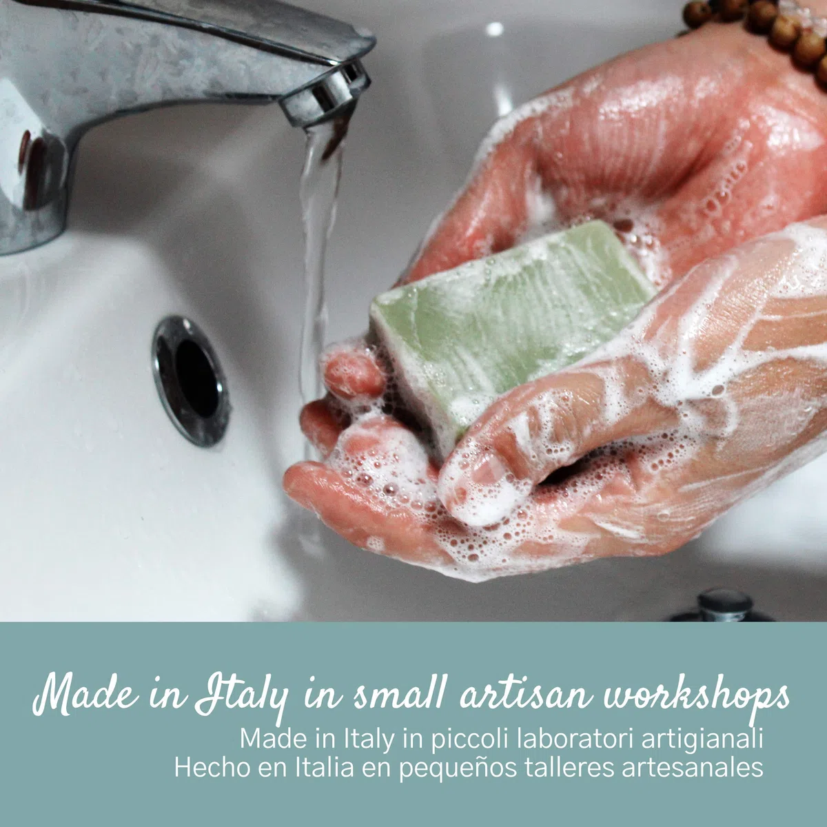 Kit Sapone artigianale al Tea Tree Oil - 100% naturale e vegetale - Ideale come Sapone viso per pelli grasse - Delicato sulla Pelle - Made in Italy - Confezione da 3