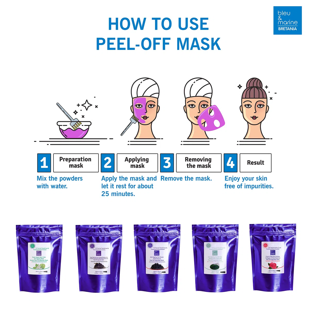Peel-Off Lip & Eye Contour Mask con Collagene Marino. Anti-fatica, anti-rughe e anti-età. Effetto rinfrescante, idratante e lenitivo. Allevia le borse e le occhiaie sotto gli occhi - 200 g