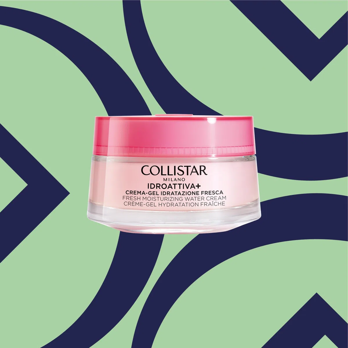 Collistar Crema Viso Idroattiva+, Crema-Gel Idratazione Fresca, Idratazione 100H,Texture Leggera in Gel, Ideale per Pelli da Normali a Miste, 50 ml