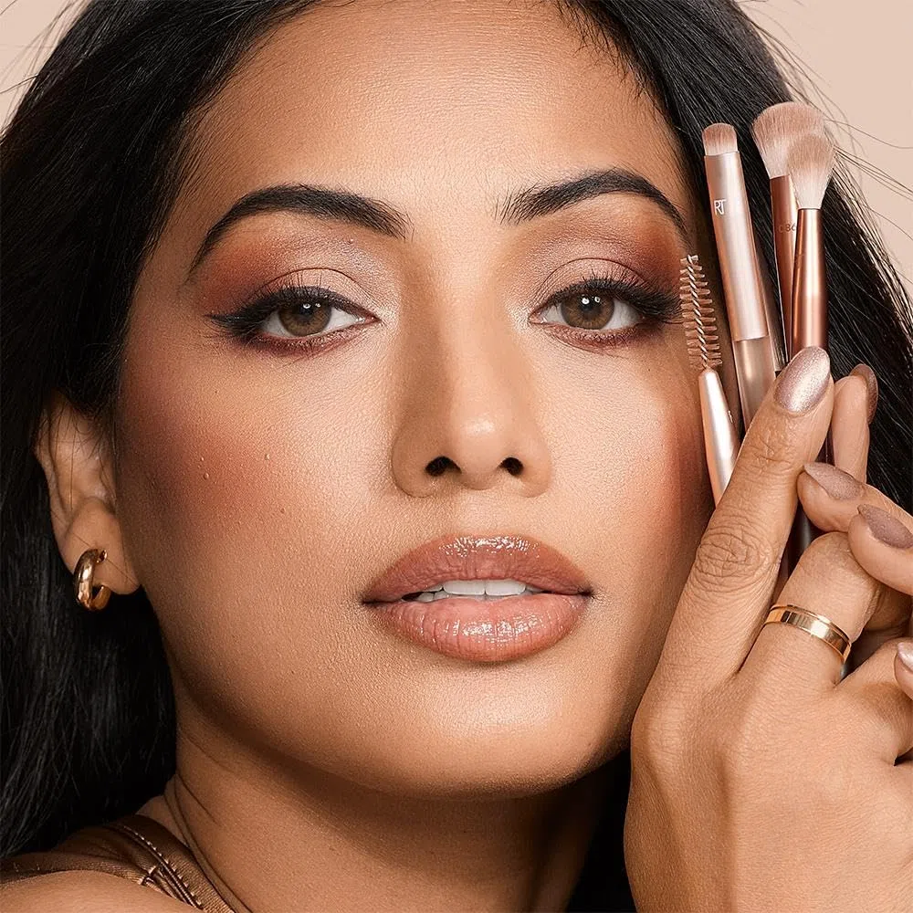 Real Techniques New Nudes Daily Swipe Eye Kit, 7 Piece Set