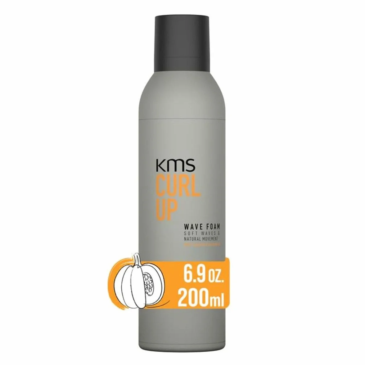 KMS CurlUp Wave Foam - Schiuma per ricci e onde flessibili, volume e definizione naturale, 200 ml