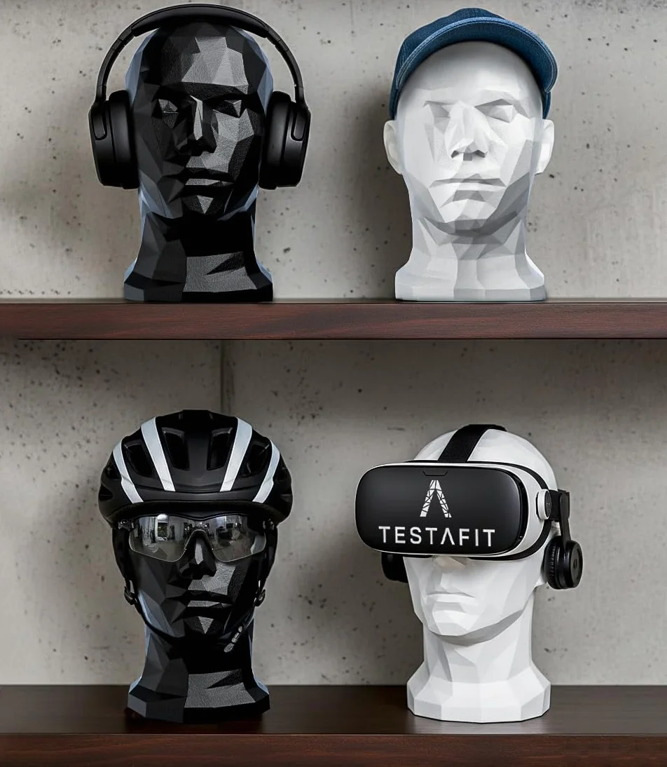 Testa manichino uomo espositore per cappelli caschi gioielli e accessori – supporto elegante per vetrine conservazione e decorazione ideale per negozi o casa
