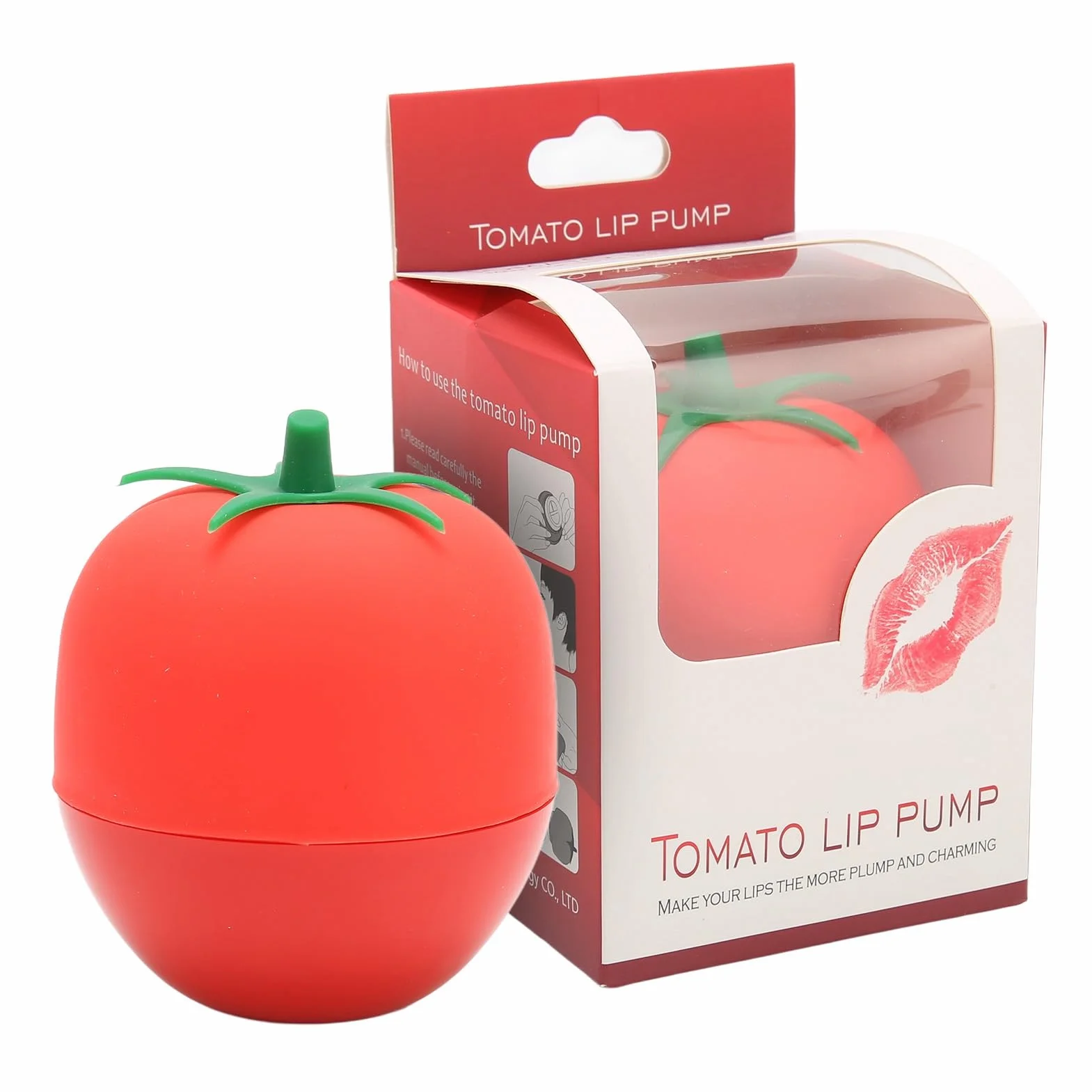 Lip Sucker Plumper, Lip Pump a Forma di pomodoro Lip Enhancer, Silicone Lip Plumper Strumento per Donne, Lip Sucker Plumper, Dispositivo Lip Plumper, Strumento Di Bellezza per Labbra per Ragazze