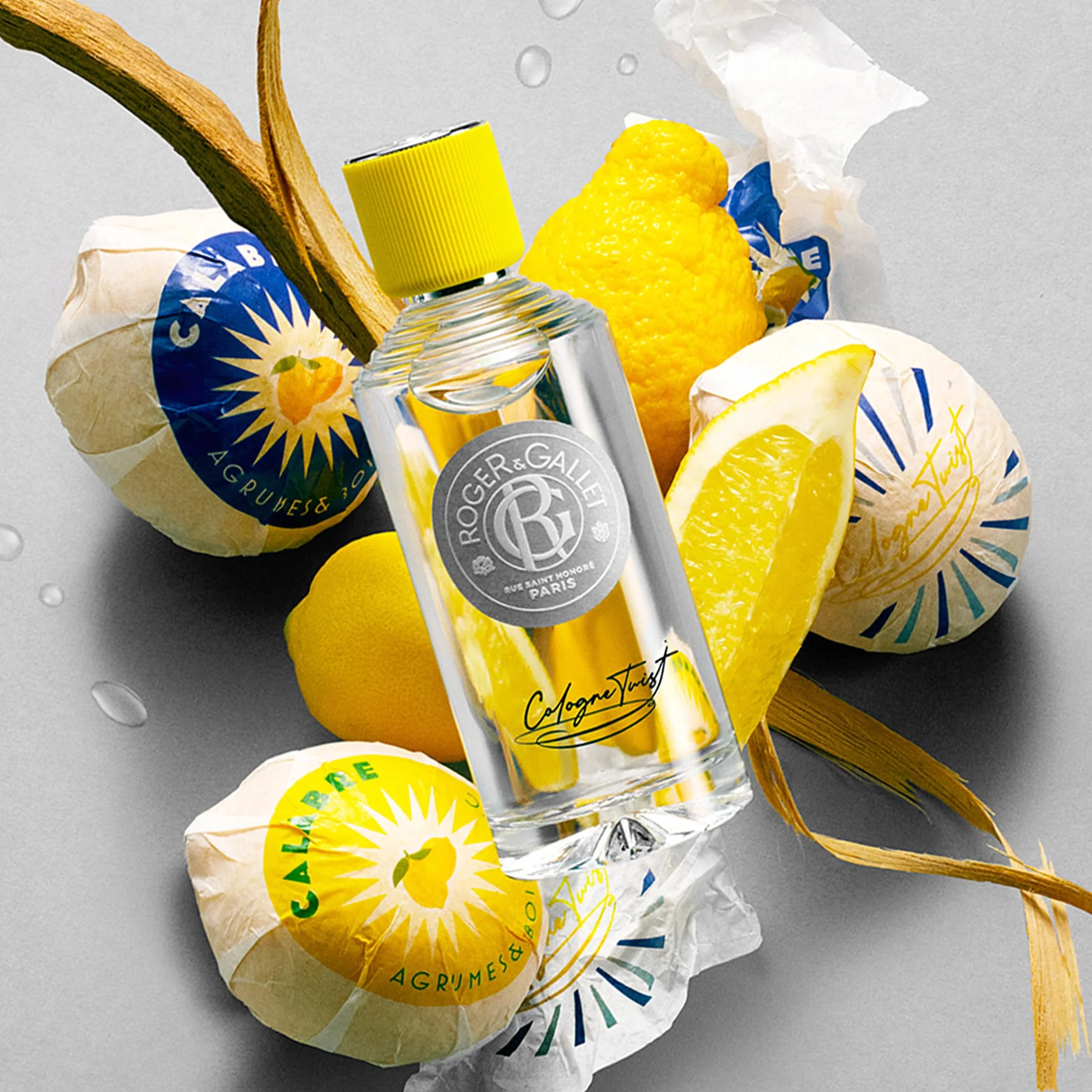 Roger&Gallet - Cologne Twist - Acqua Profumata di Benessere Uomo - Limone, Bergamotto, Salvia, Elemi, Basilico, Legno di Cashmere - 100 ml
