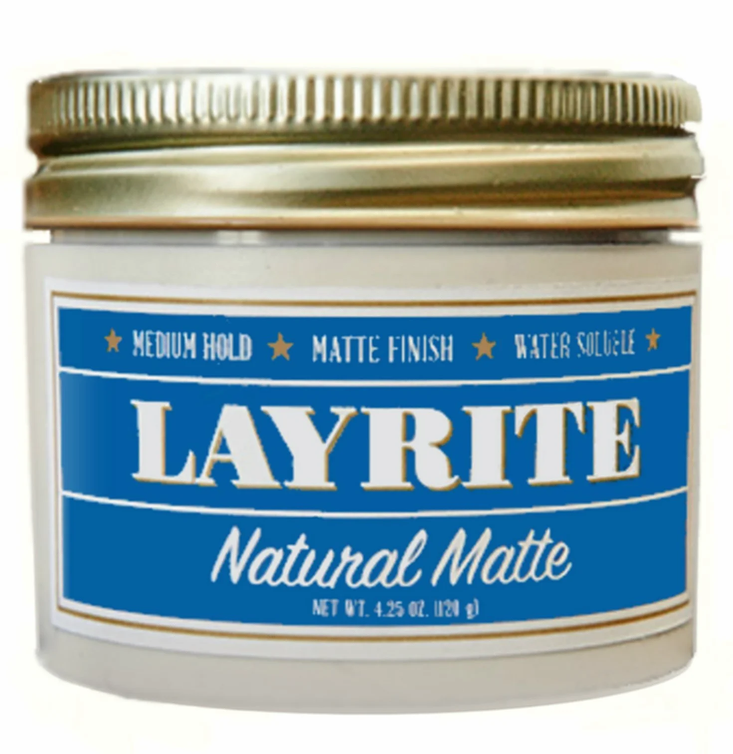 Layrite Crema Opaca Naturale 120g | Tenuta Media | Solubile in Acqua | Finitura Opaca