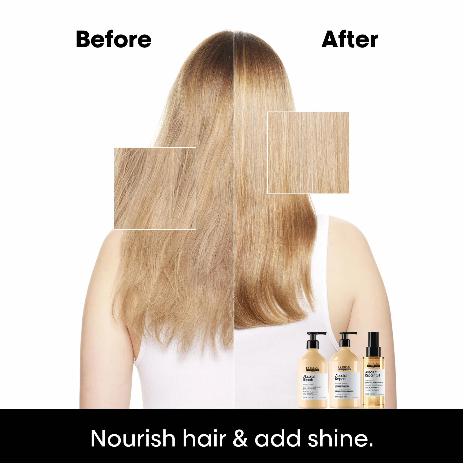 L'Oréal Professionnel Paris | Olio 10 in 1 multiuso per capelli secchi e danneggiati Absolut Repair Serie Expert, Formula ristrutturante, 90 ml