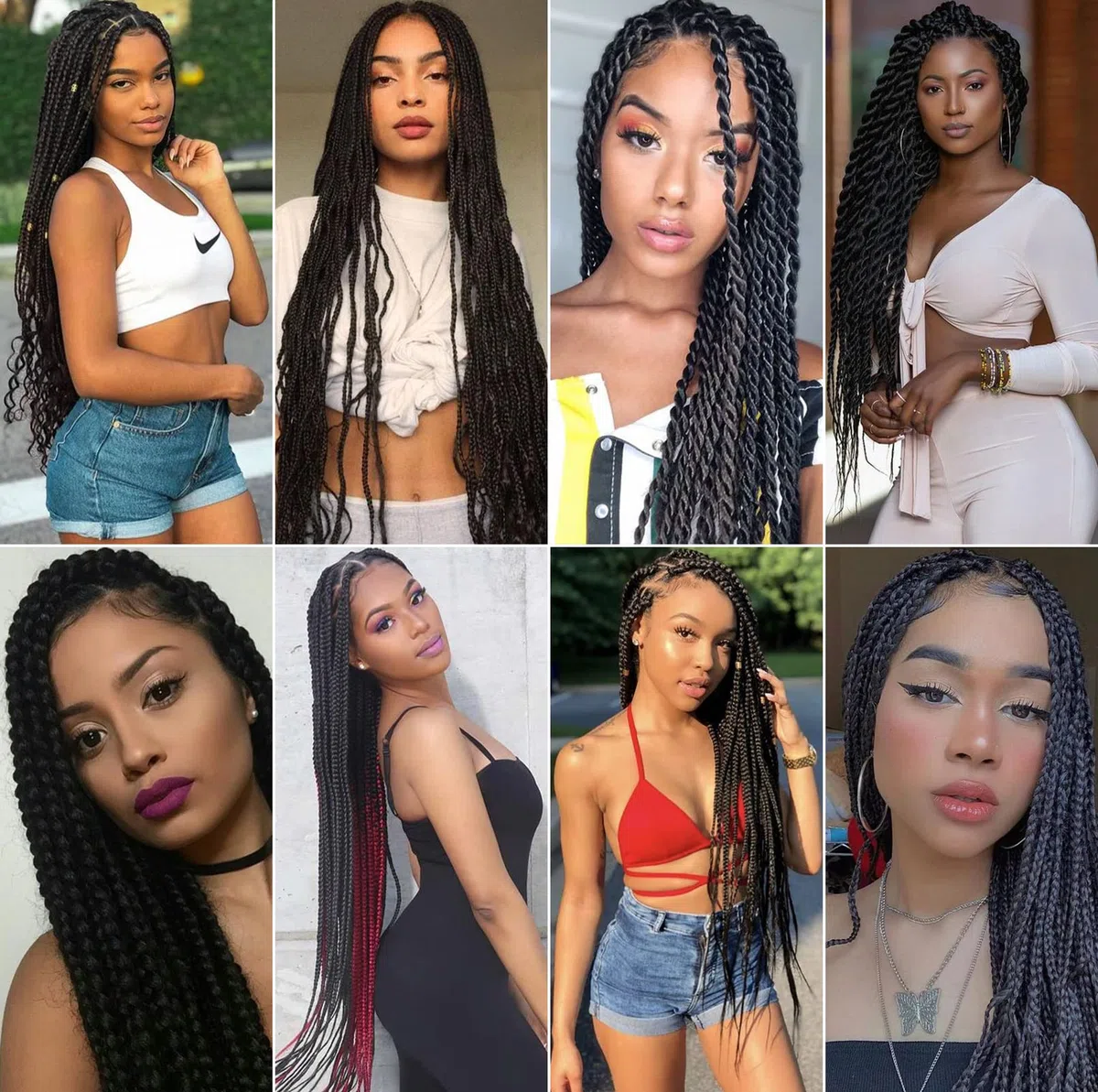 Extension Capelli per Treccine Africane Nero 30 Pollici Lunghe Kanekalon Easy Braids Extensions Nere 6 Confezioni Extension Capelli Sintetici per Trecce Black Braiding Hair Pre Stretched(1B)
