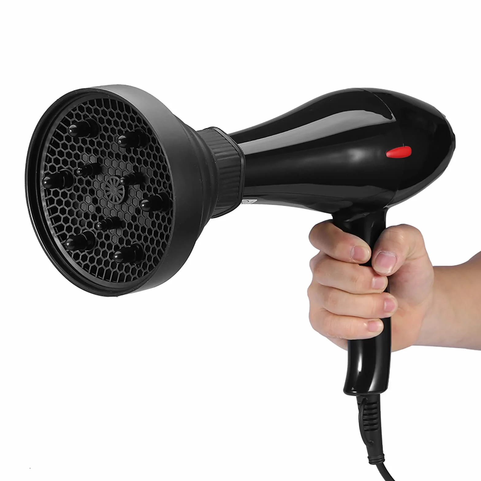 Diffusore universale pieghevole per asciugacapelli Asciugacapelli Strumento per lo styling dei capelli per capelli fini, spessi, ricci, crespi, ondulati, secchi, senza effetto