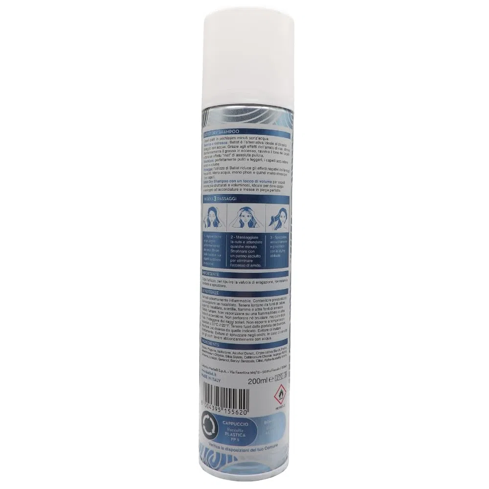 Shampoo Secco Volumizzante, Capelli Perfetti In Soli 3 Minuti Senz'Acqua 200ml (2 Unità)