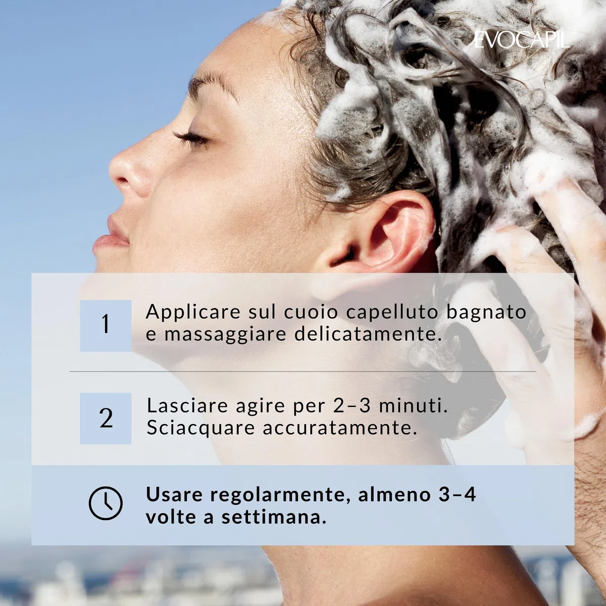 Evocapil Shampoo Anticaduta – 300 ml – Biotina, Cheratina & Procapil – Cura rinforzante del cuoio capelluto – Ideale dopo trapianto capelli